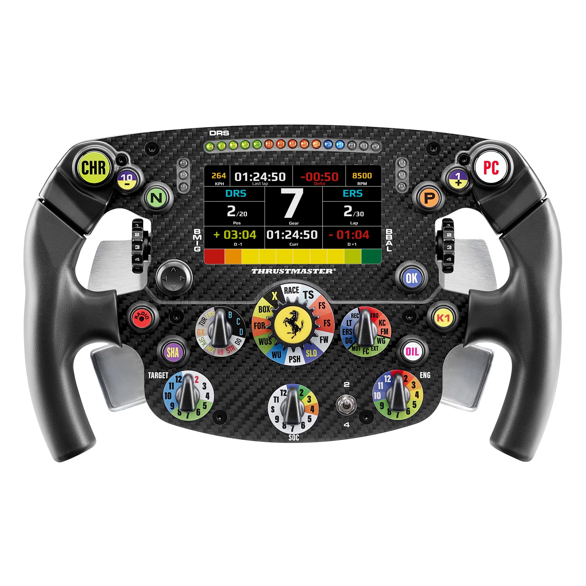 Thrustmaster Formula Wheel Add-On Ferrari SF-25 Edition, Volante da Corsa Replica su Licenza Ufficiale per PS5, PS4 e PC