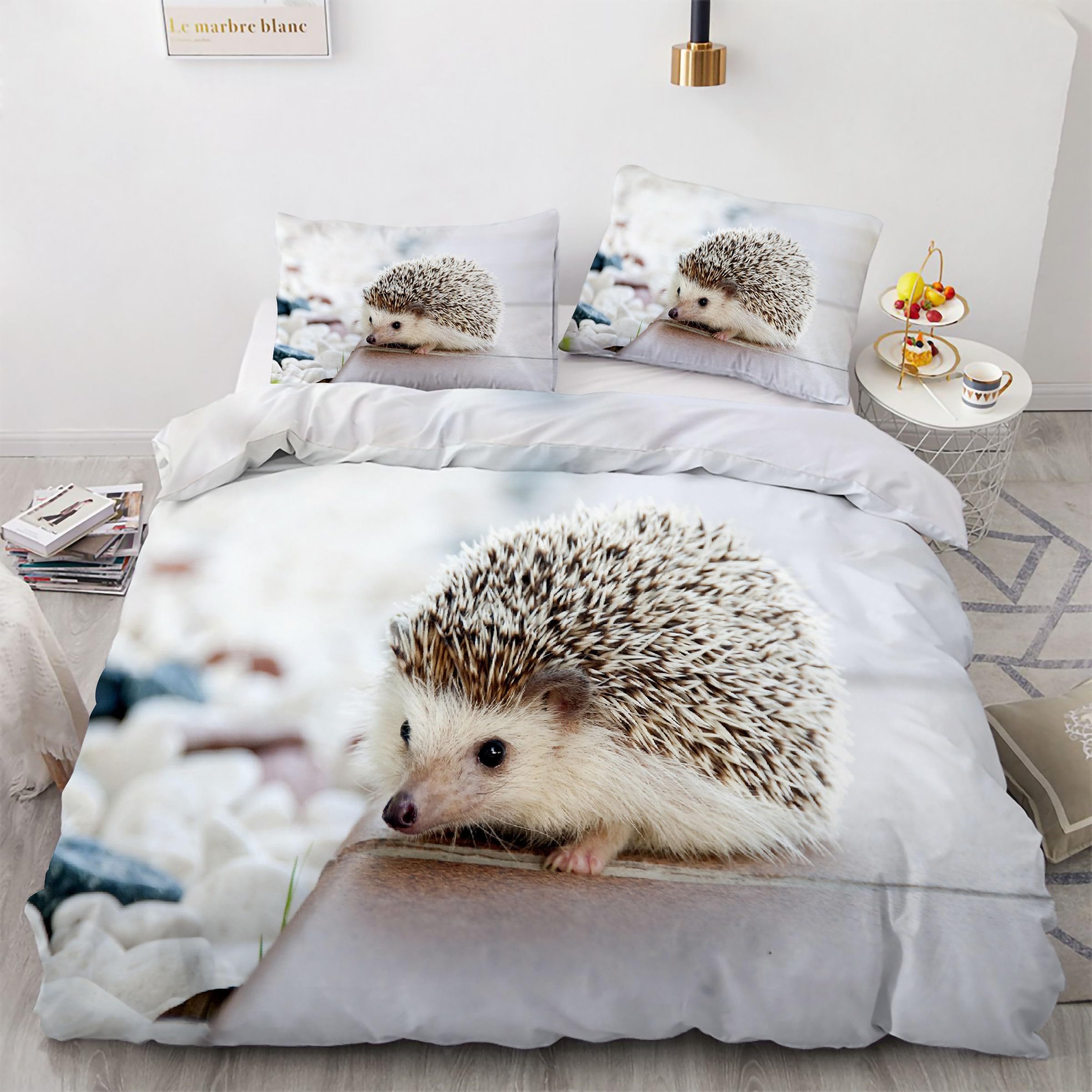 Parure de lit hérisson pour créer une ambiance cocooning dans votre chambre 160x200