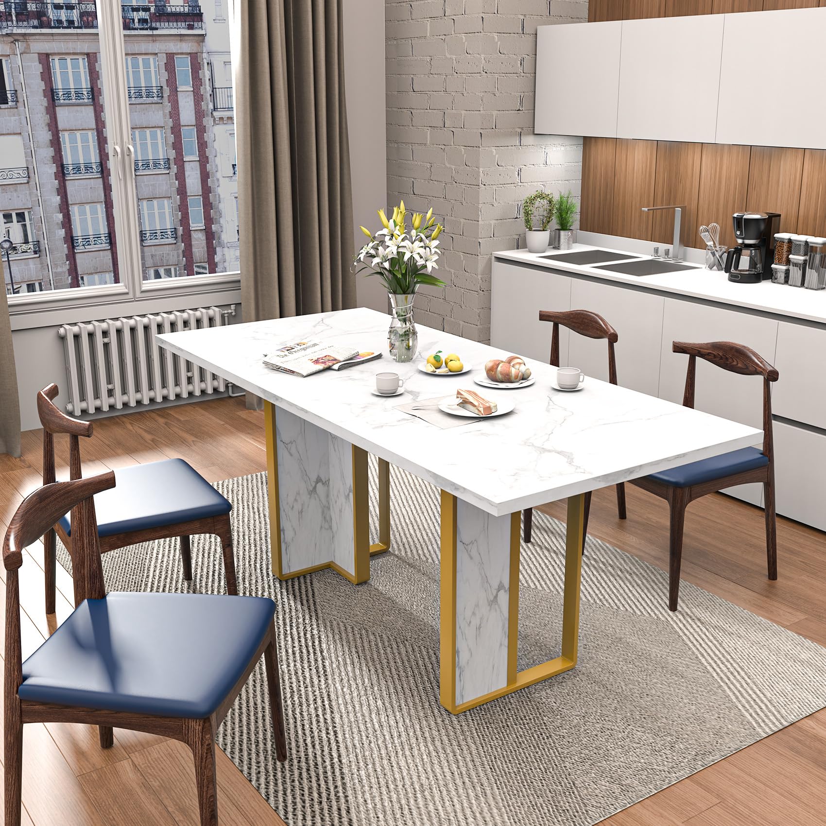 Bigbiglife 71 inch Dining Table