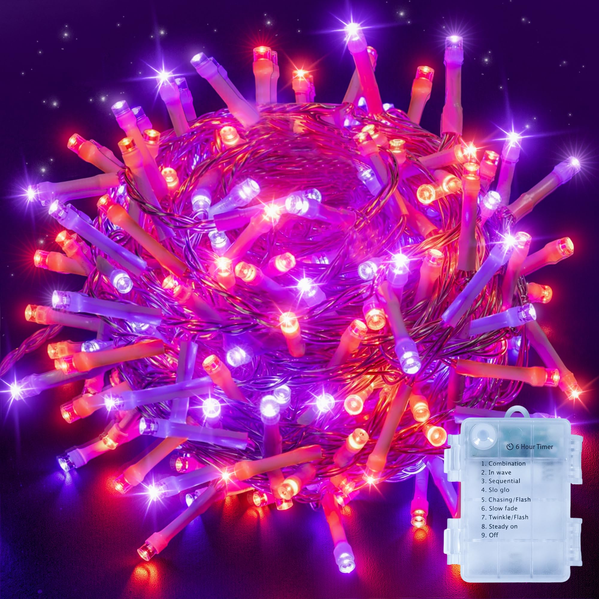 Ollny Fairy Lights Battery Operated 10m 100LED String Light Battery Powered — image 1