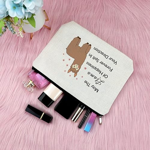 Miniatura 4 de Bolsa de maquillaje de regalo para amantes de los animales, caballo, gato, caracol, tortuga, koala, llama, tiburón, jirafa, rana, nutria, cerdo,