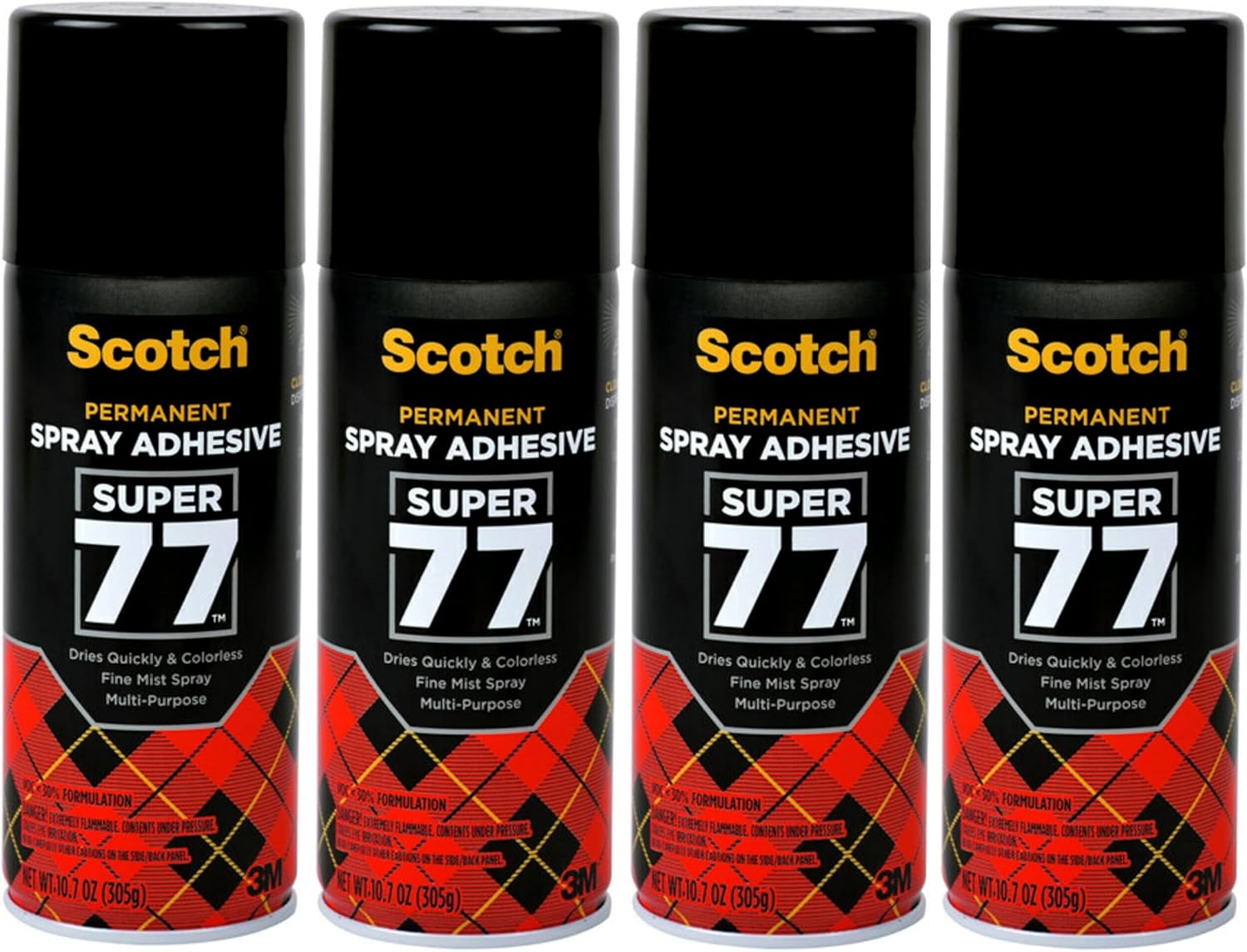 Scotch Super 77 Multipurpose Adhesive Spray, Bonds to