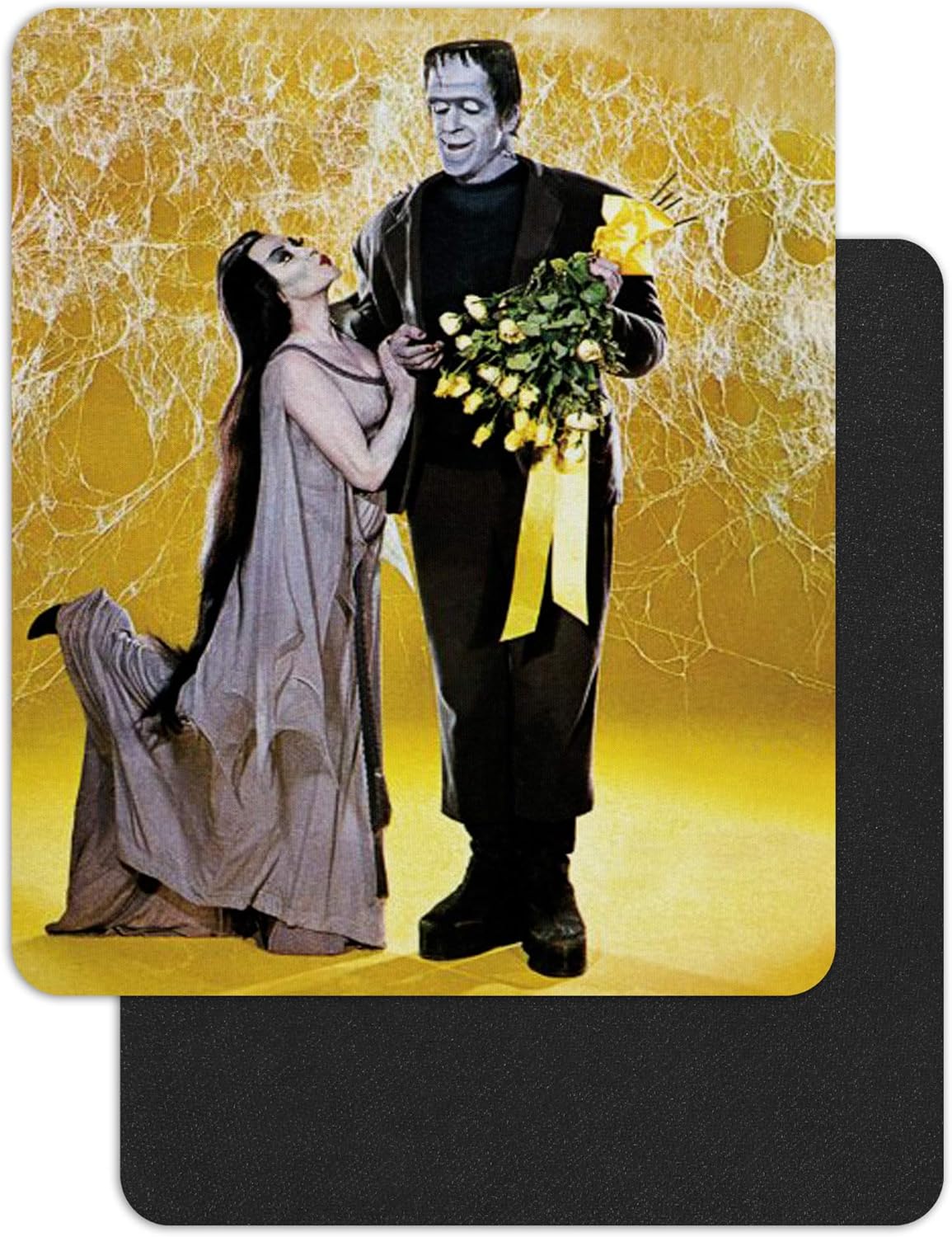 Lily & Herman Munster Mouse pad (1/4th Inch Thick)