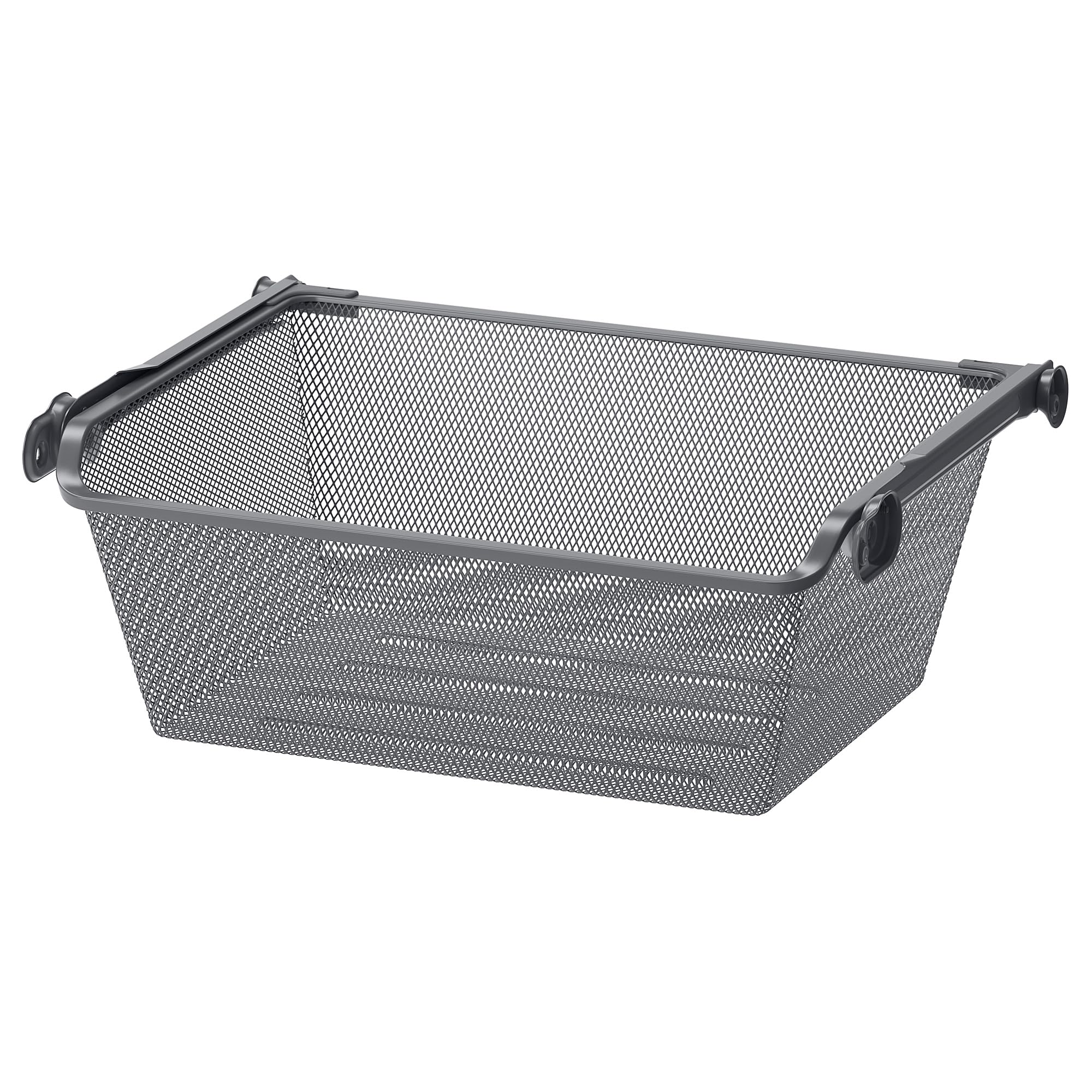 Panier en maille KOMPLEMENT avec rail coulissant pour optimiser les petits placards