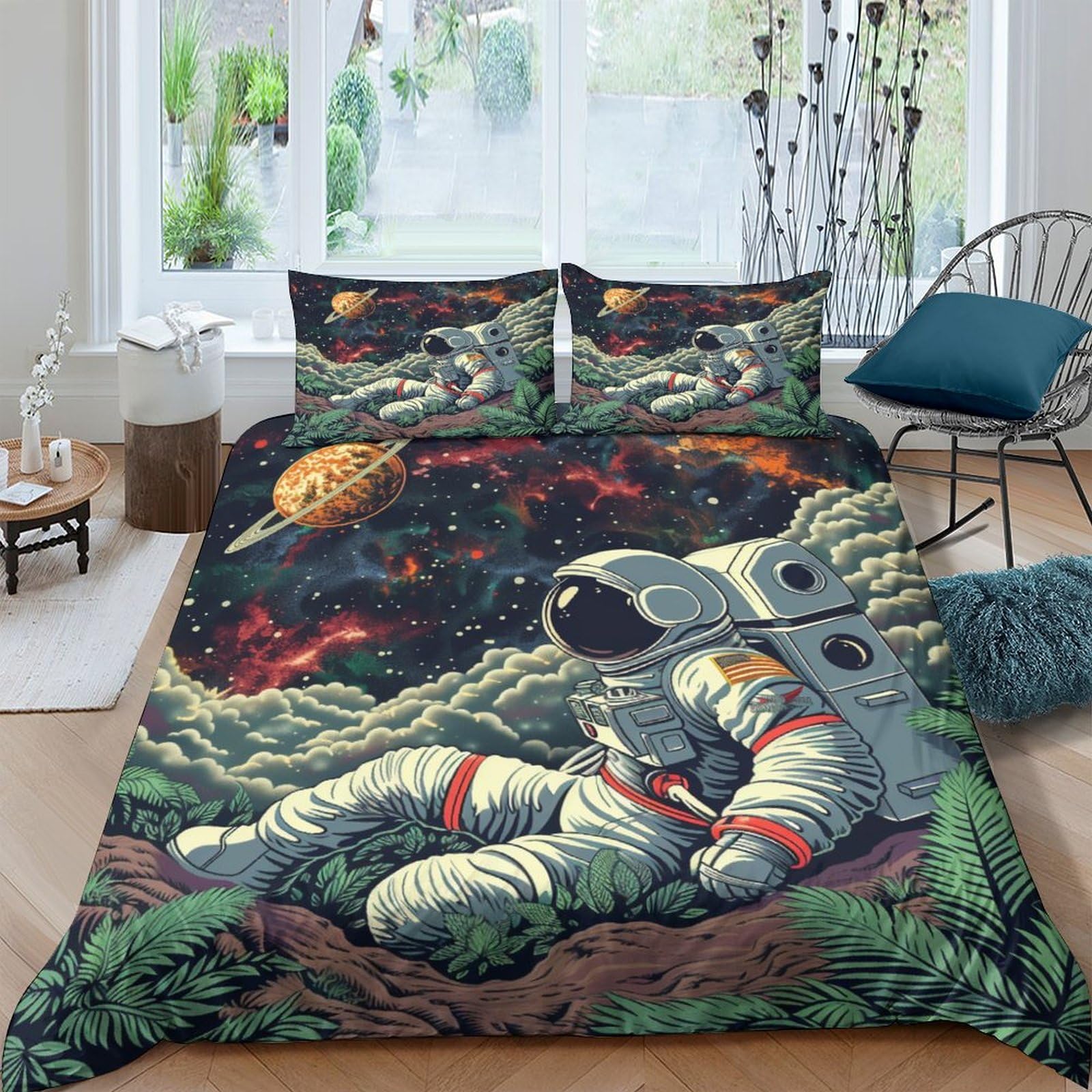 Housse de couette astronaut pour transformer votre chambre King 220x240