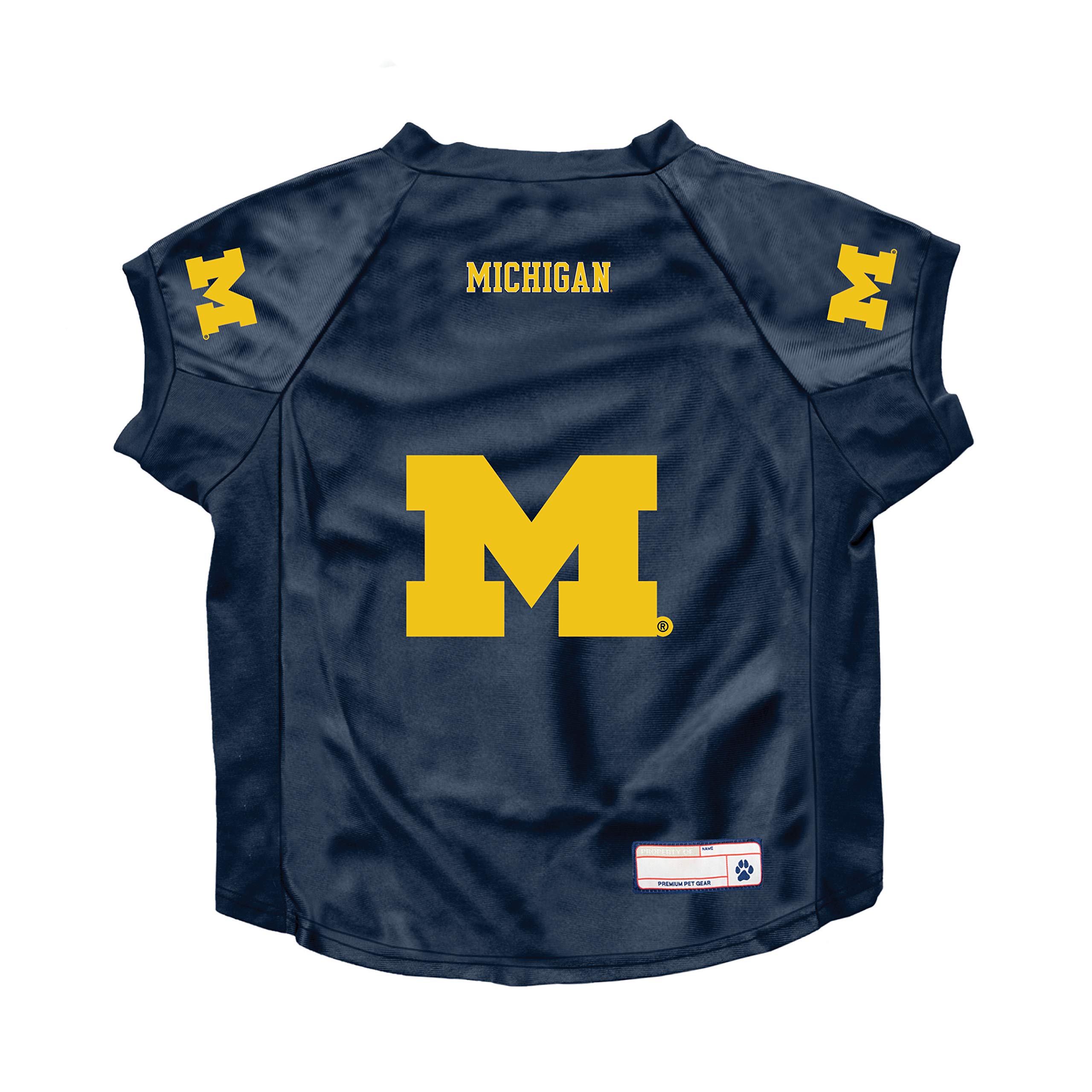 NCAA Michigan Wolverines Pet JerseyJersey Stretch, Team Color, Big Dog