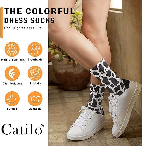 Miniatura 2 de Catilo Calcetines novedosos y divertidos, extraños, locos, calcetines de media pantorrilla, regalos para mujeres y hombres