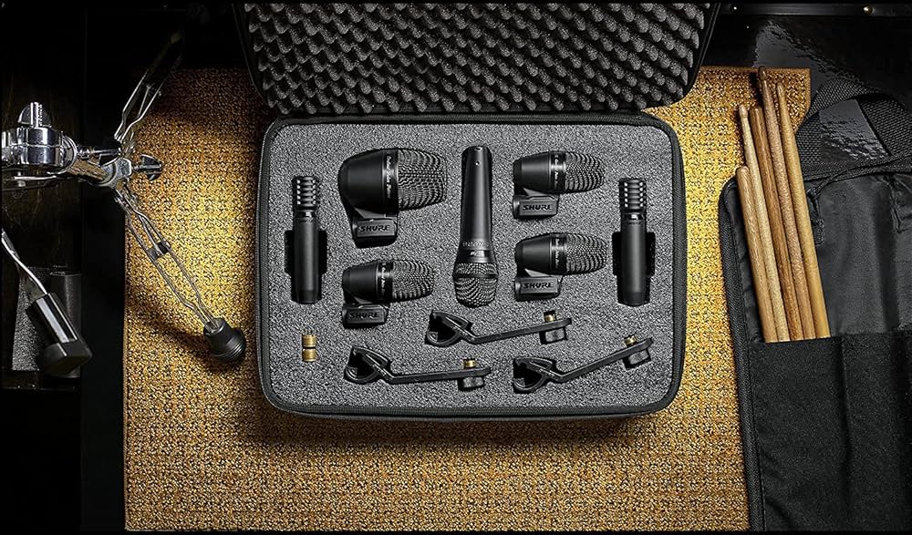 Shure PG Alta™ ドラム用マイクロフォン7本キット ケース付き Shure PG ALTA 7-Piece Drum Microphone Kit (PGADRUMKIT7) : Amazon