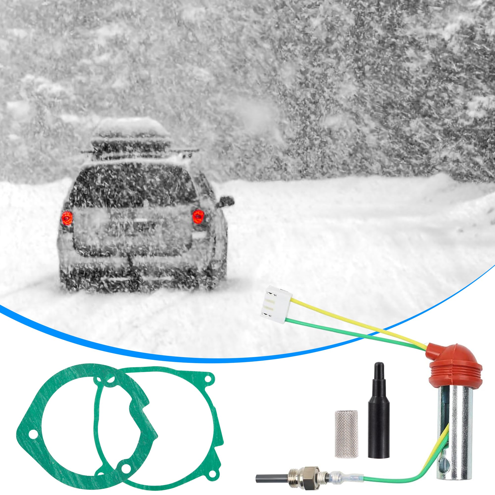 Kit Candeletta Riscaldatore Diesel 12V | Ricambio Per Webasto/Eberspächer 2kW Con Chiave - Foto 8