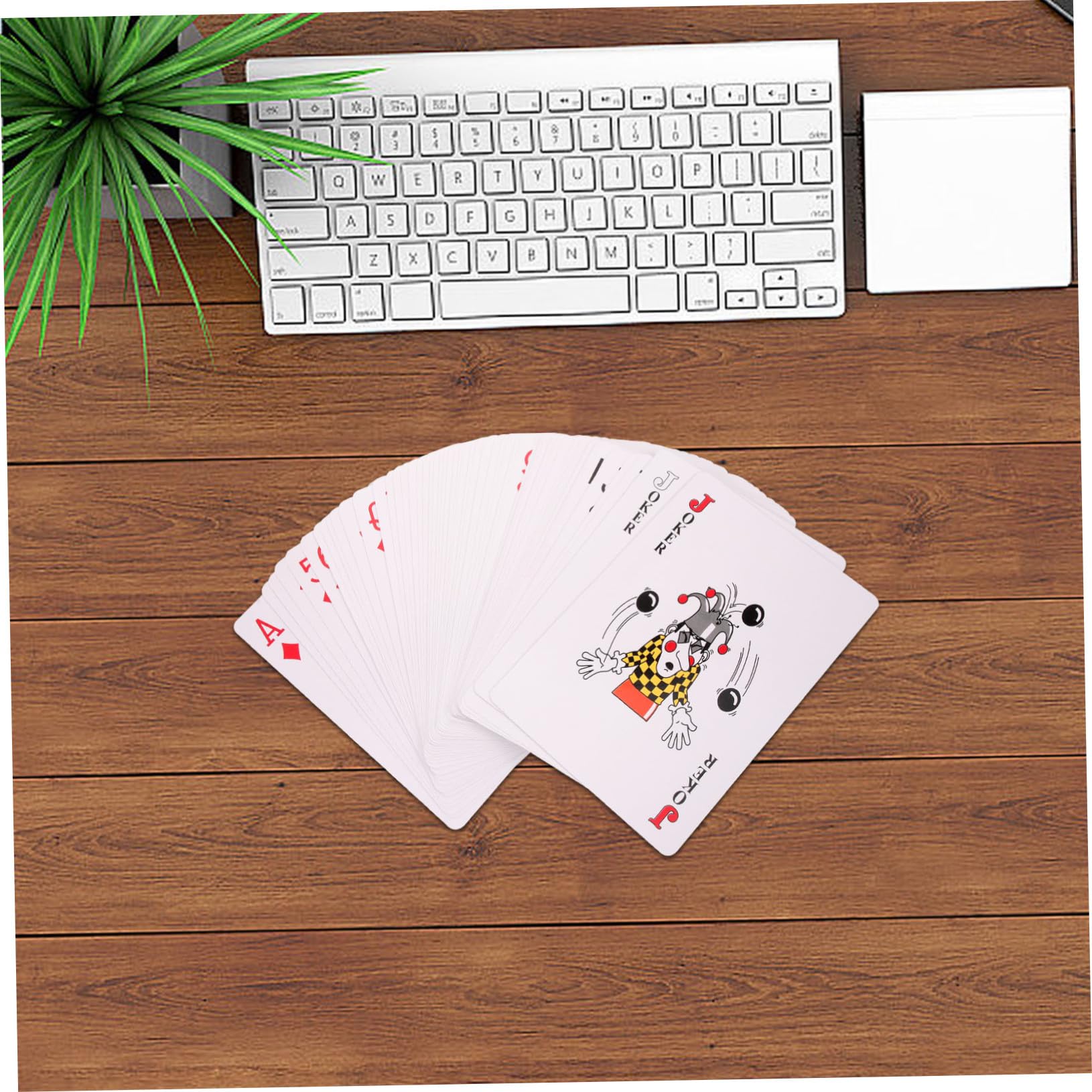 Baraja de Póker Gigante Estándar de Resistentes para Mesa para Fiestas y Entretenimiento Familiar