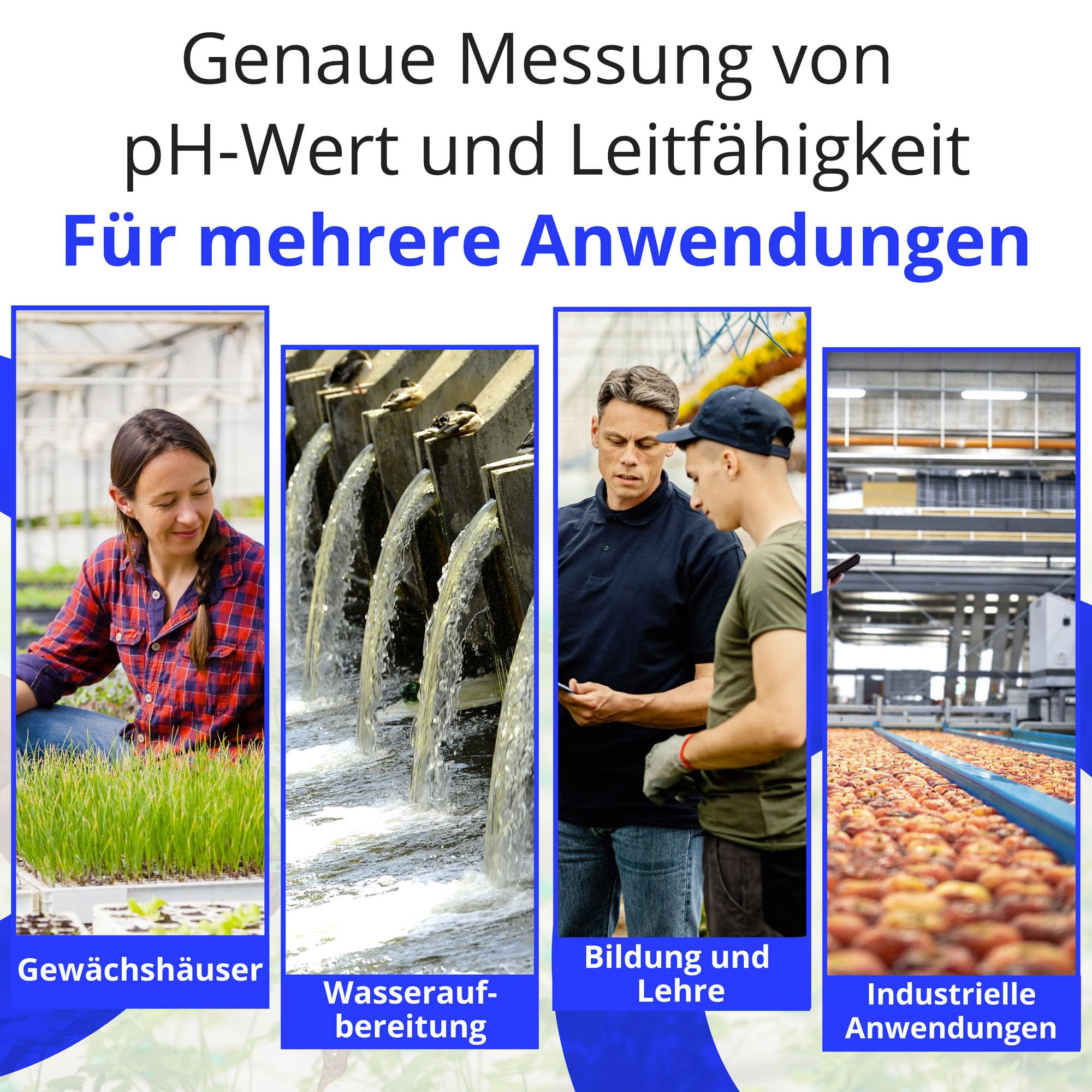 Bluelab METCOMPLUS Combo Meter Plus – Misst pH, Temperatur & Leitfähigkeit (TDS/PPM) in Wasser & Boden, einfach kalibrierbar, digitales Nährstoff-Testkit – Für Hydroponik & Indoor-Anbau