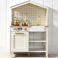 Vista 14 de Best Choice Products Juego de Cocina de Casa de Campo de Madera de Juguete para Niños con Almacenamiento de Juguetes, Perillas que Hacen Clic