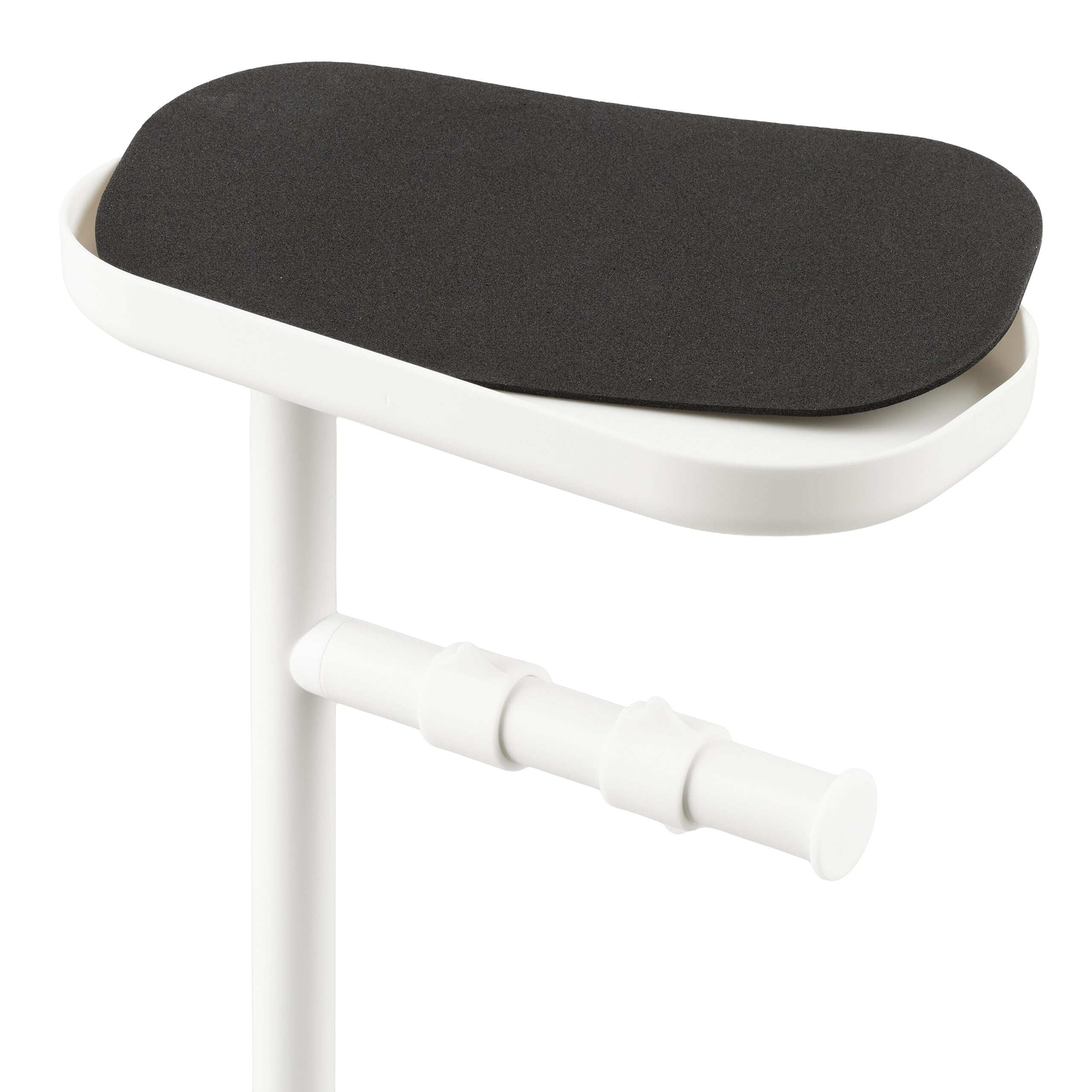 Portarrollos Relaxdays, para 4 Rollos de Repuesto, Soporte, Metal, 91 x 22 x 14 cm, Blanco