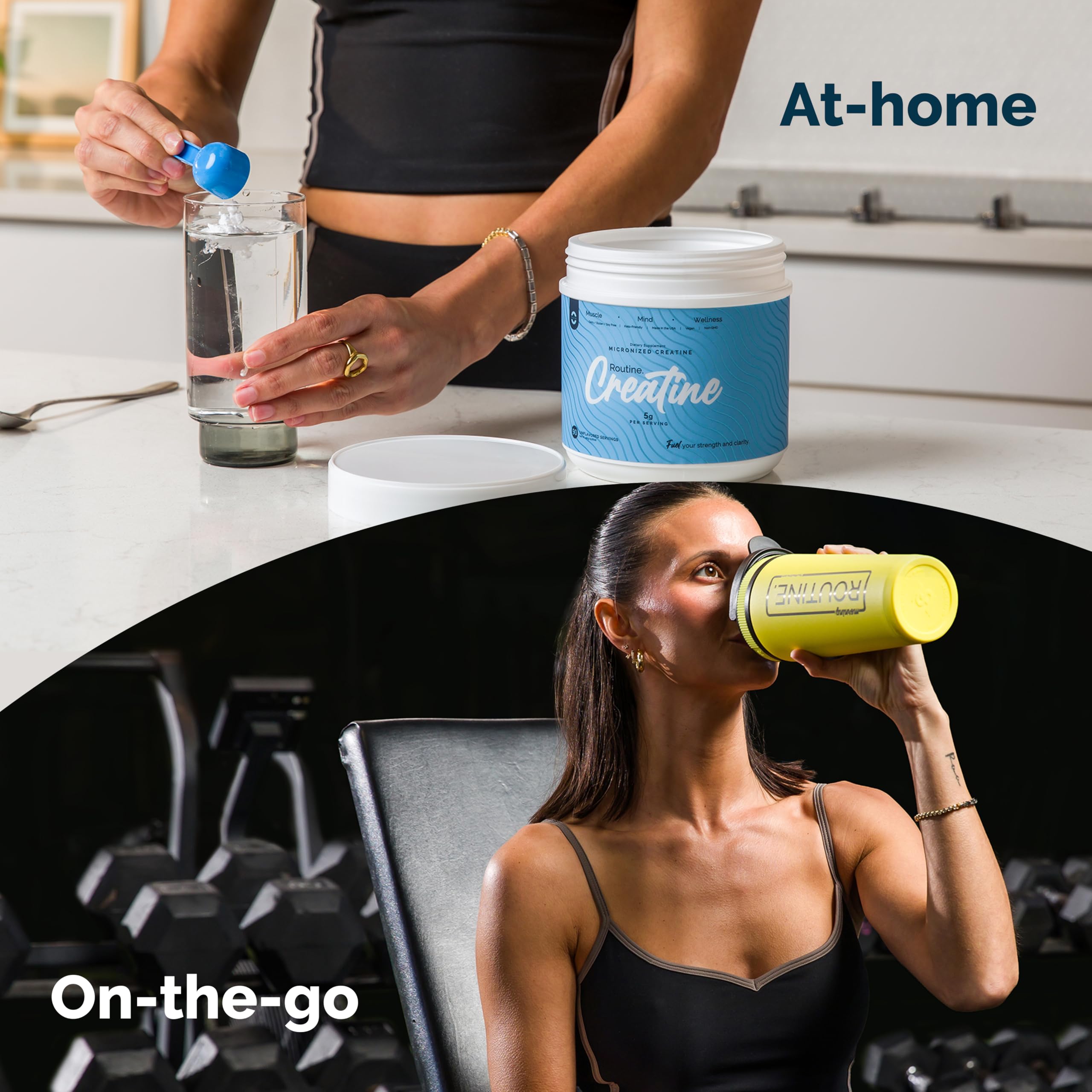 ROUTINE Micronized Creatine Monohydrate Powder, Unflavored, 90-Serving Tub — Amazon image 6