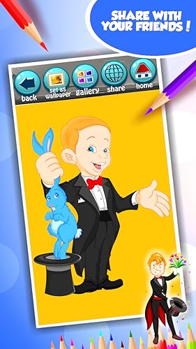 Magician Coloring Book