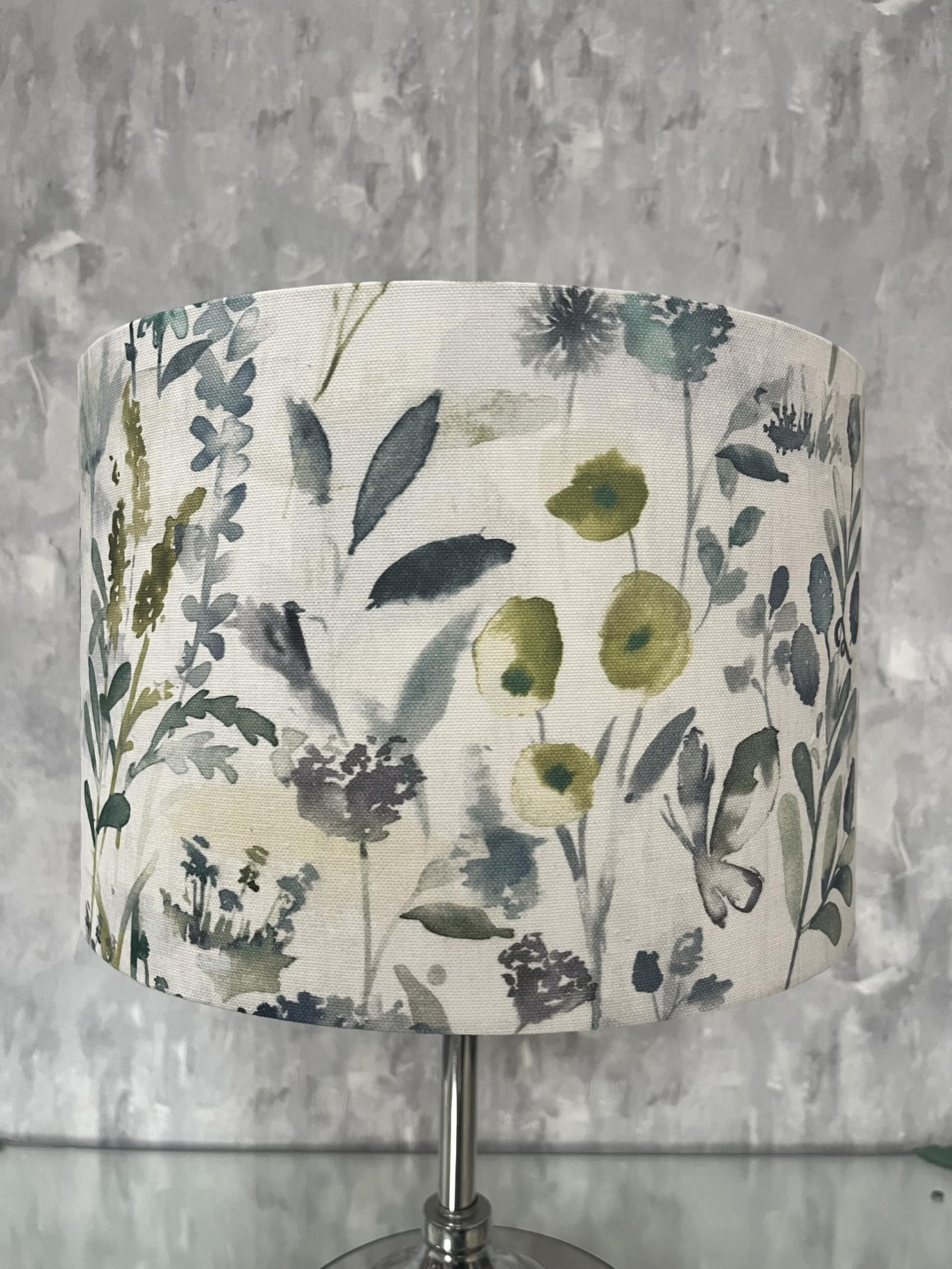 Ashley Wilde Winsford Spa (bleu and Green Floral) Lampshade Table ONLY (Diameter 20cm (8"))