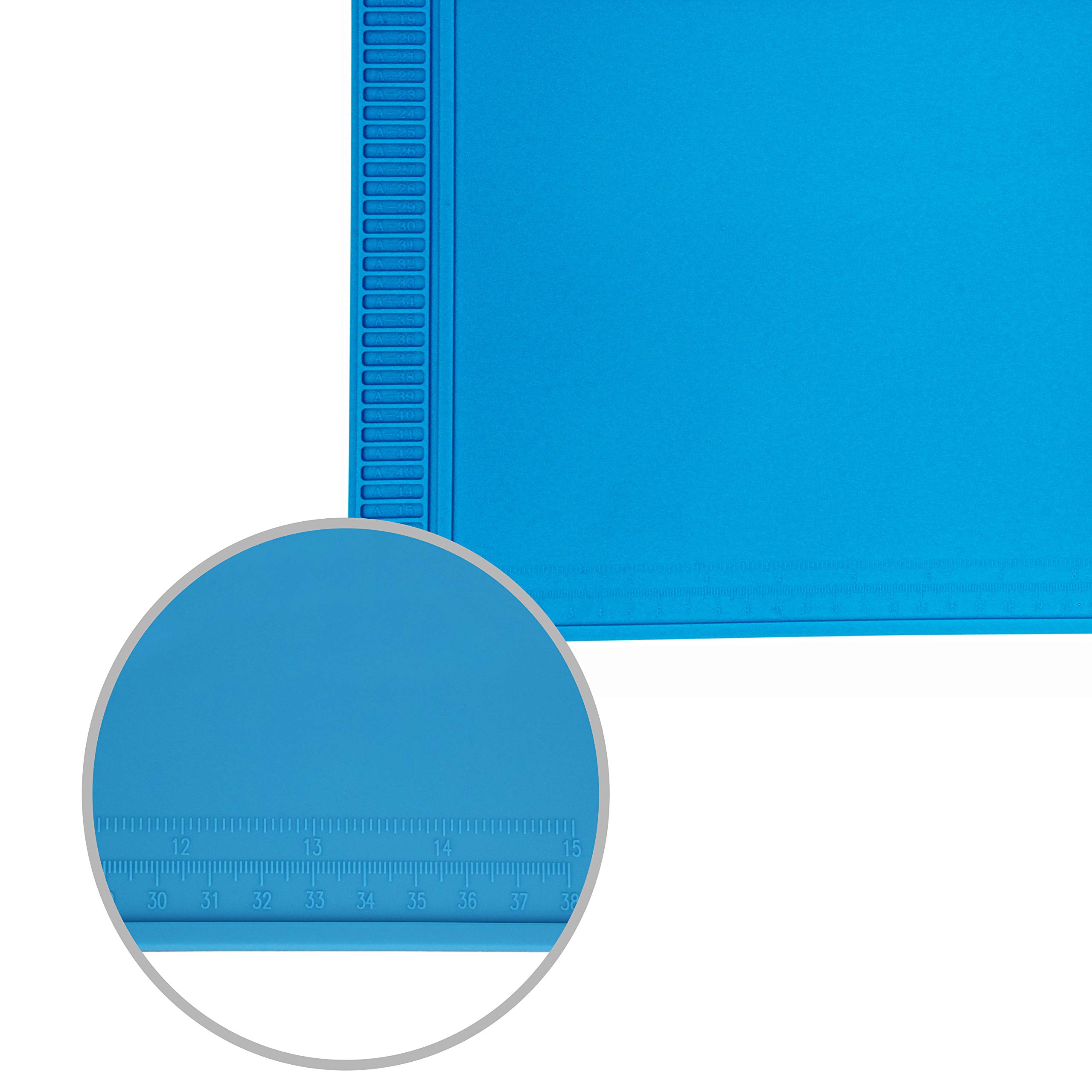 XXL Lötmatte, 55 x 35cm Große Silikonmatte, 500°C Hitzebeständige Reparaturmatte, Rutschfest