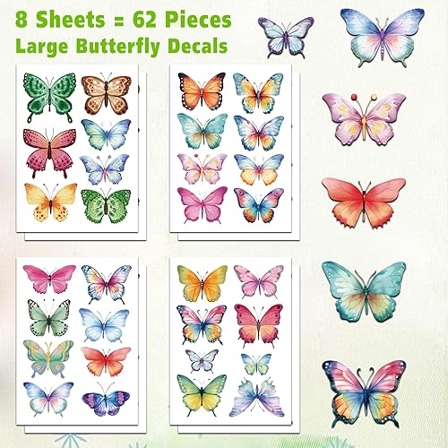 Miniatura 2 de AOWDIAO Calcomanías de pared boho arcoíris para dormitorio de niñas, habitación de niños, decoración de guardería, 56 unidades