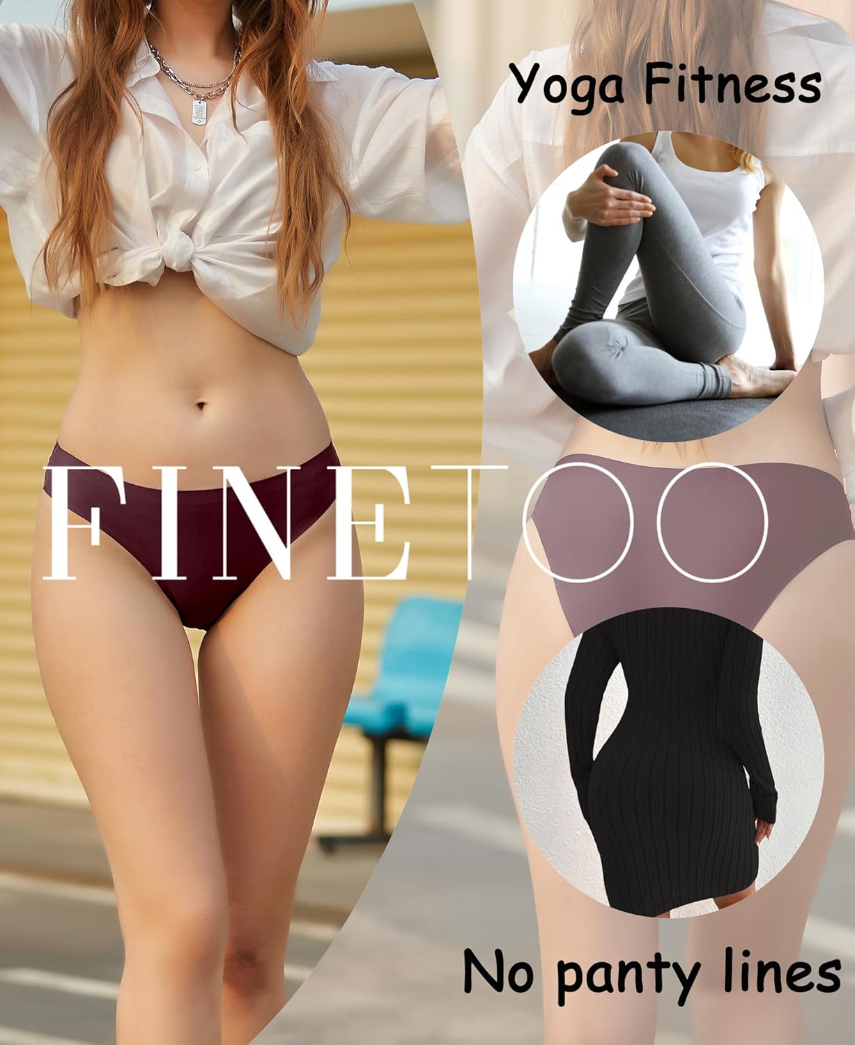 FINETOO 6 Pack Women’s Seamless Hipster Underwear No Show Panties Invisibles Briefs Soft Stretch Bikini Underwears XS-XL - Image 5