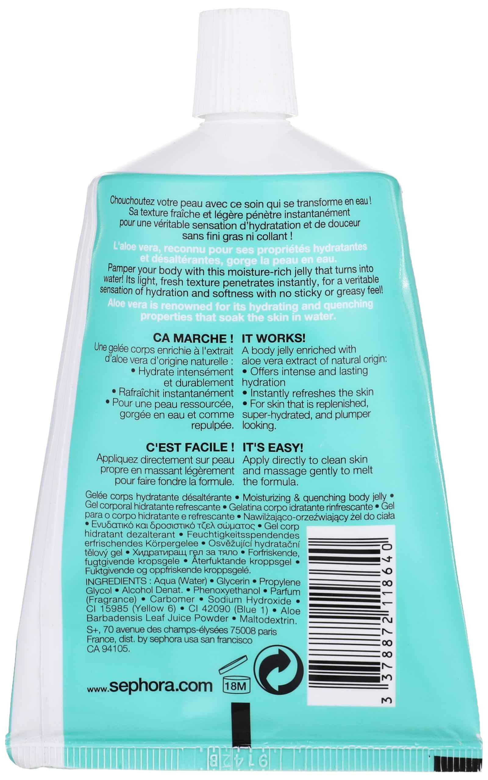 Sephora Aloe Vera Body Jelly 100ML: Buy Online at Best Price in Egypt -  Souq is now Amazon.eg