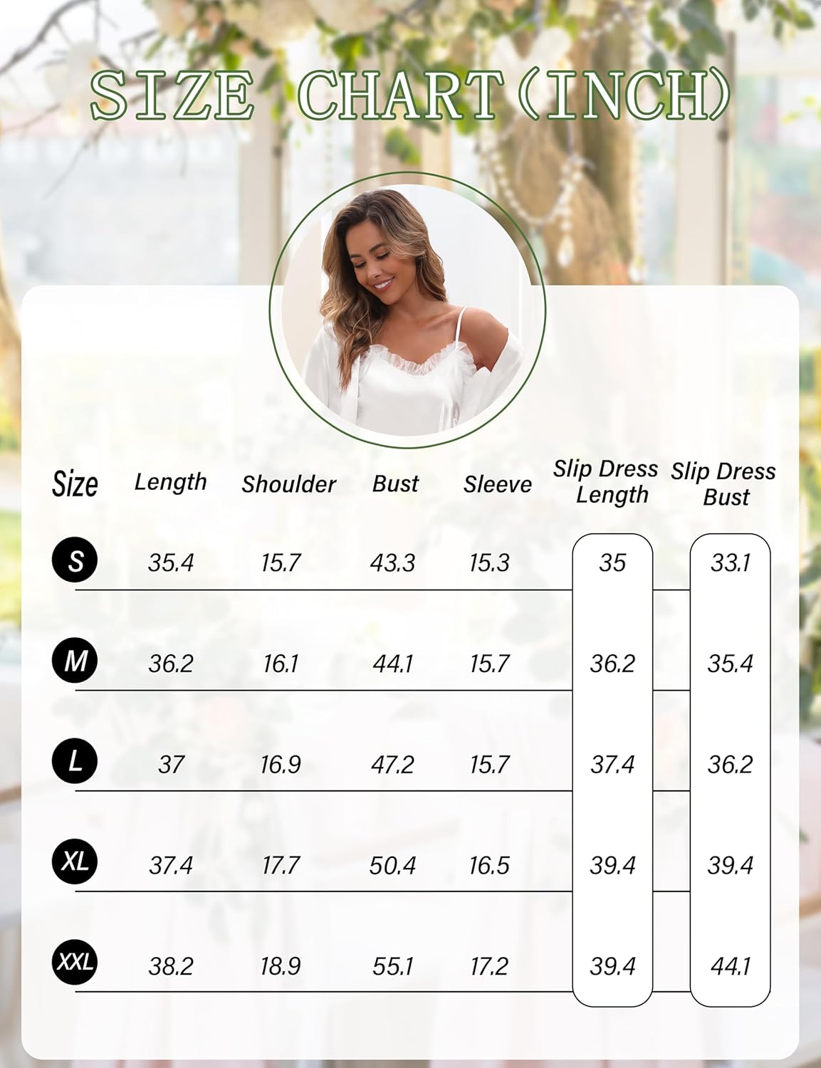 EPLAZA Bride Robe for Wedding Day Set Bridal Robes Satin Robe with Sexy Silk Lingerie for Bachelorette Party Getting Ready - Image 6