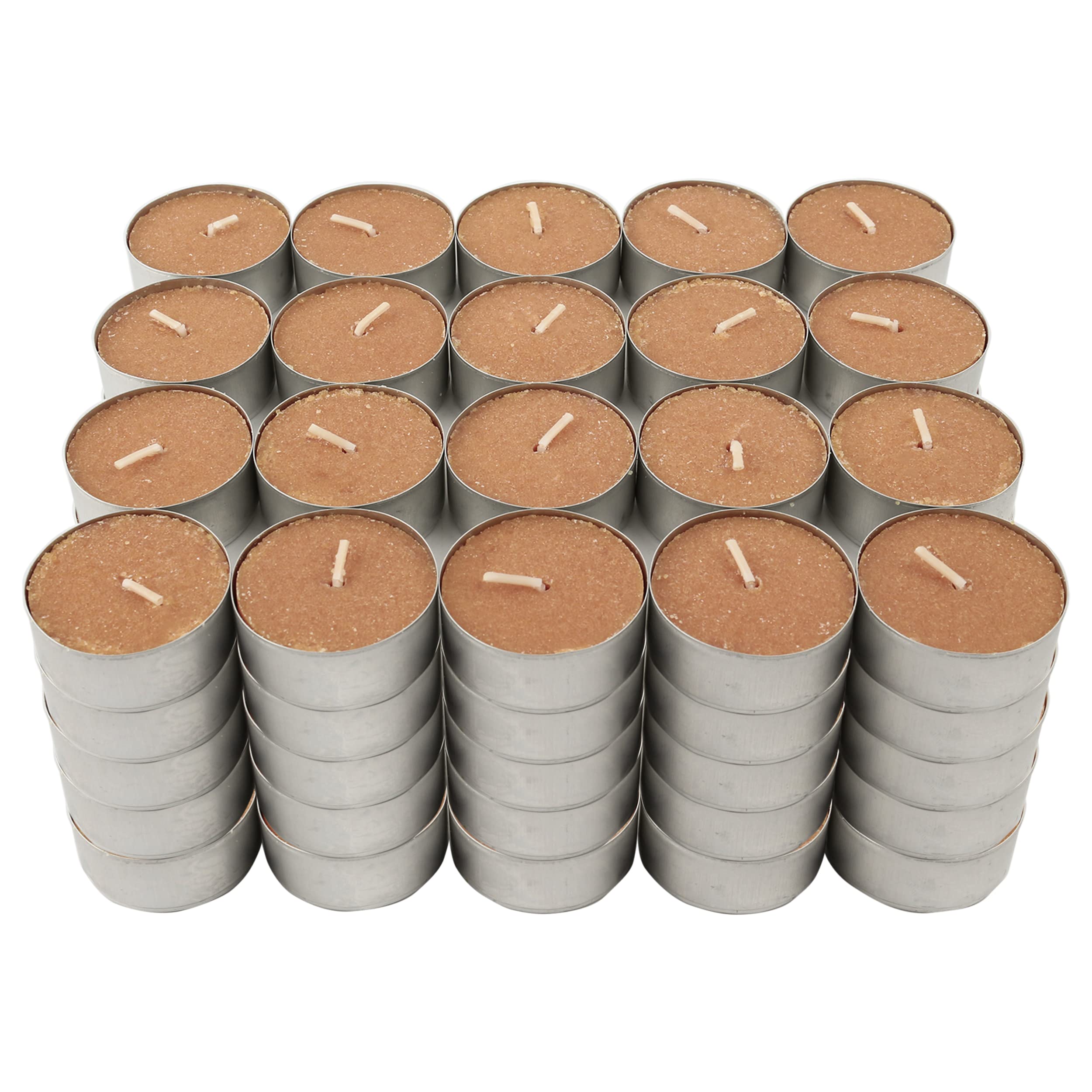 Velas de Té Aromáticas Velas perfumadas - Canela en Rama, Pack 100 Velas