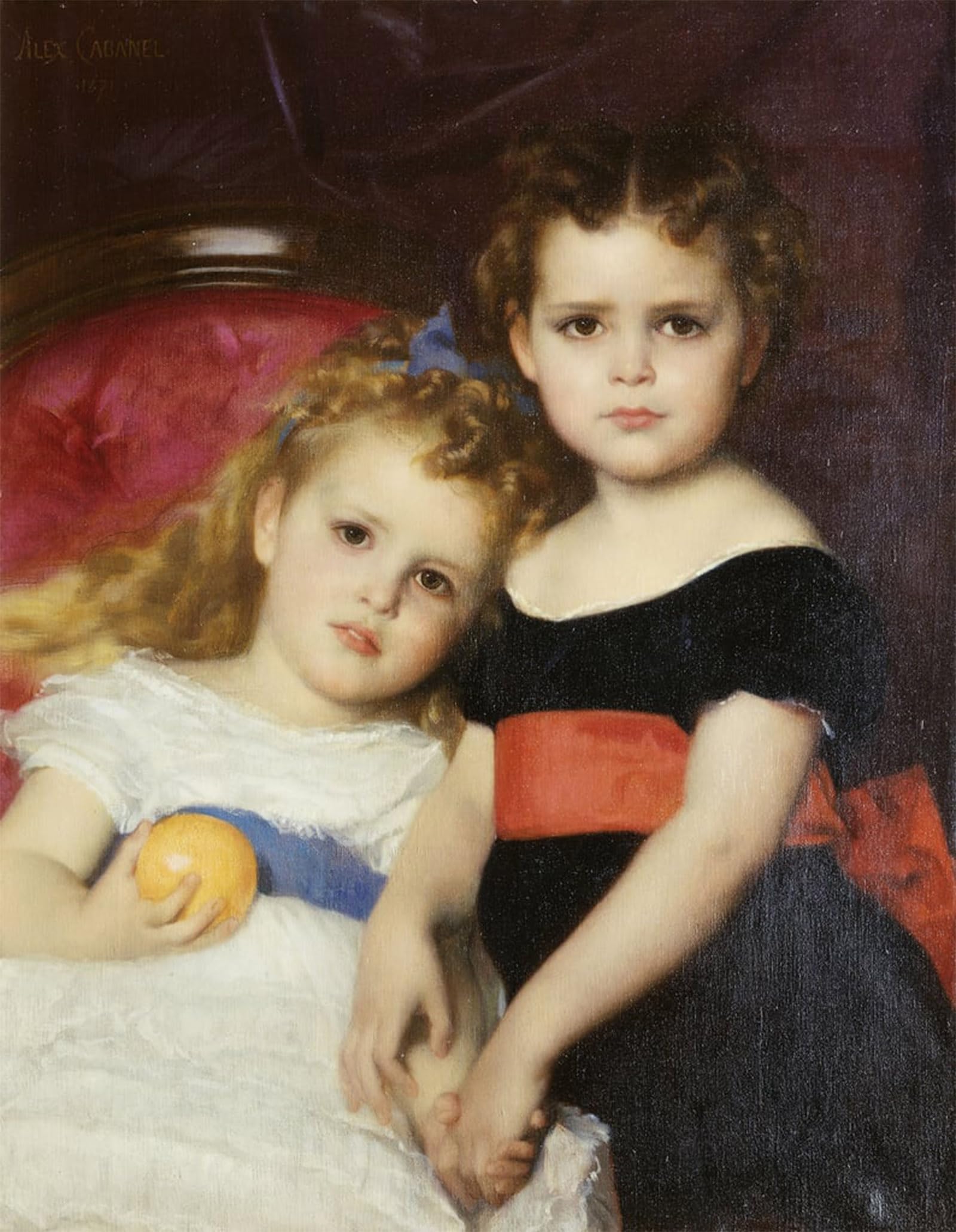 Póster de lienzo decorativo de Cabanel (Sutton Sisters), cuadro para dormitorio de 60x90cm 5