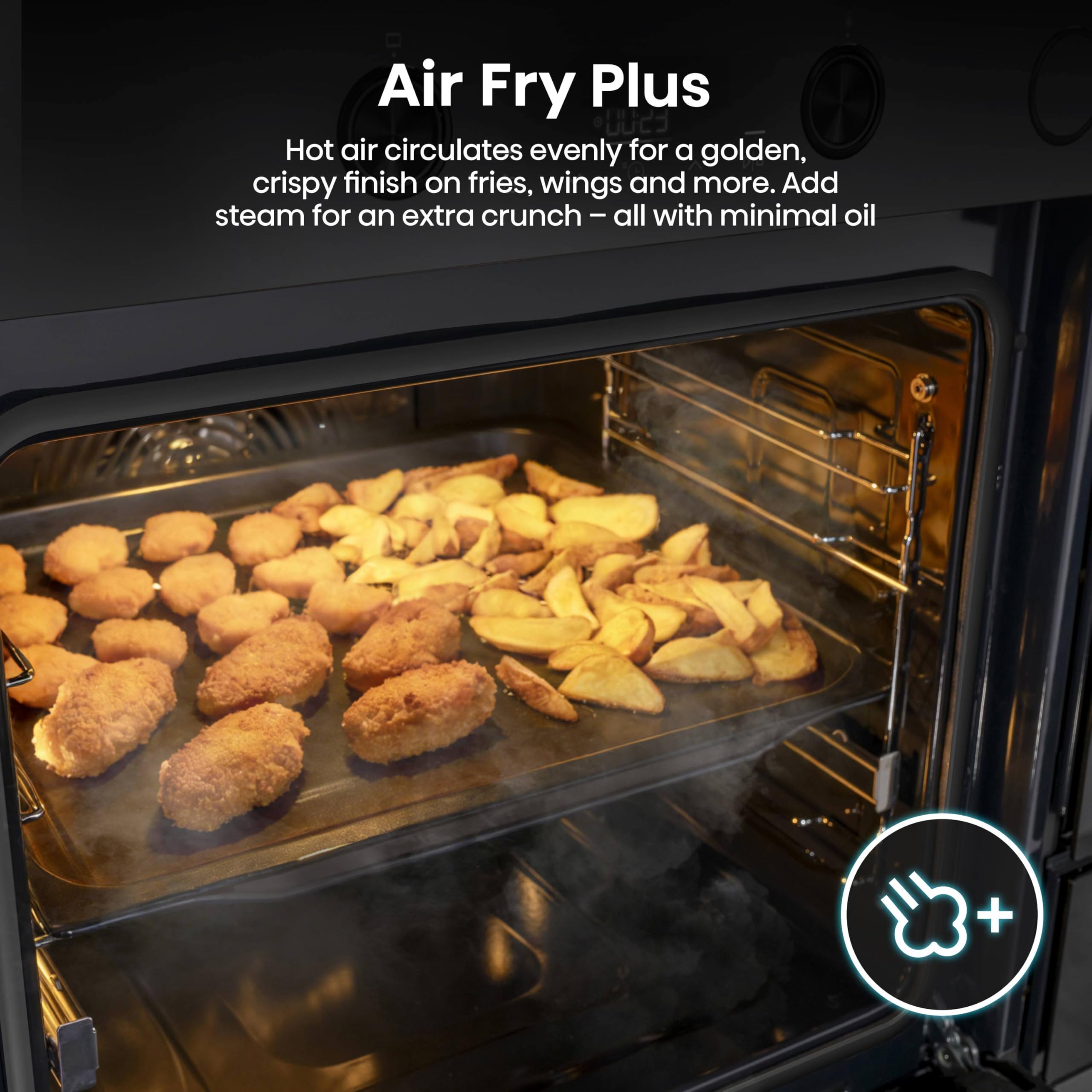Hisense Hi4 BlackLine 77L BSA66226ADBGUK Built-In Electric Single Oven with Air Fry - Black - A Rated — view 12