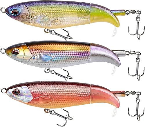 Miniatura 18 de TRUSCEND PoPobait con ganchos BKK, señuelos de pesca para lubina, lucio, lucio, perca almizclada, señuelo flotante para agua dulce o salada,