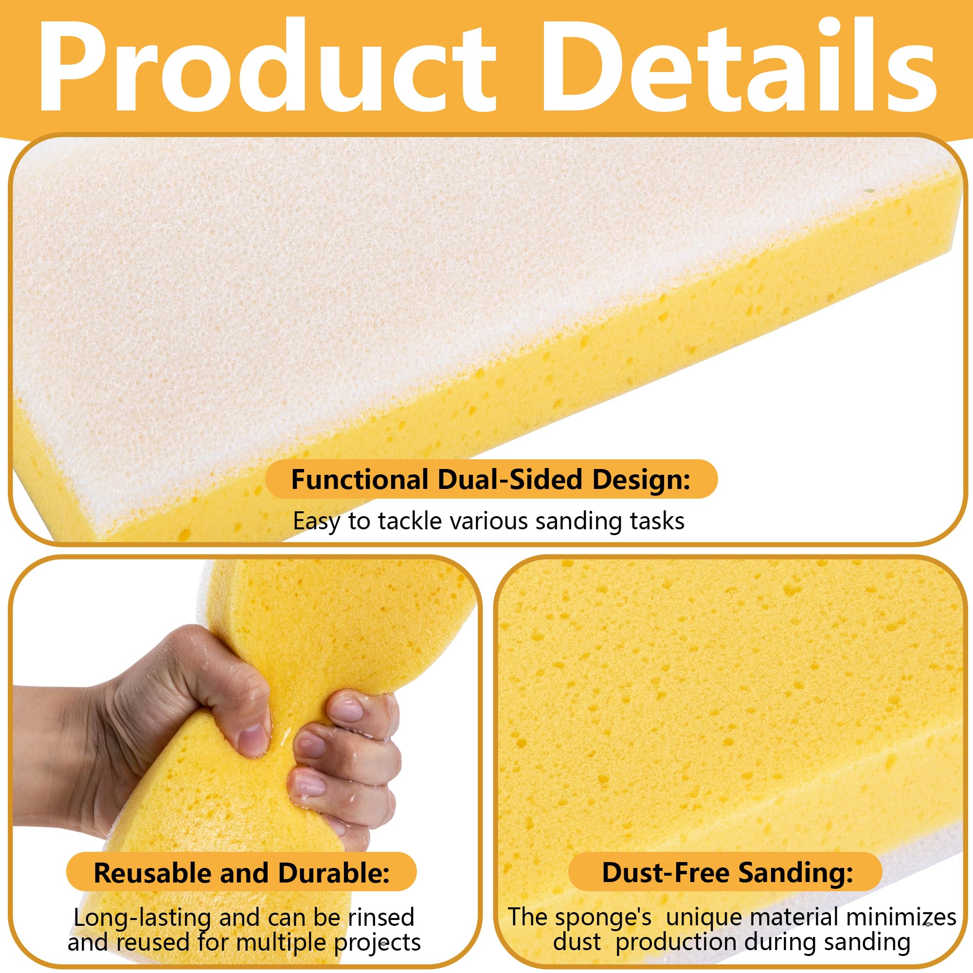 Drywall Sanding Sponges - 8 Pack -3