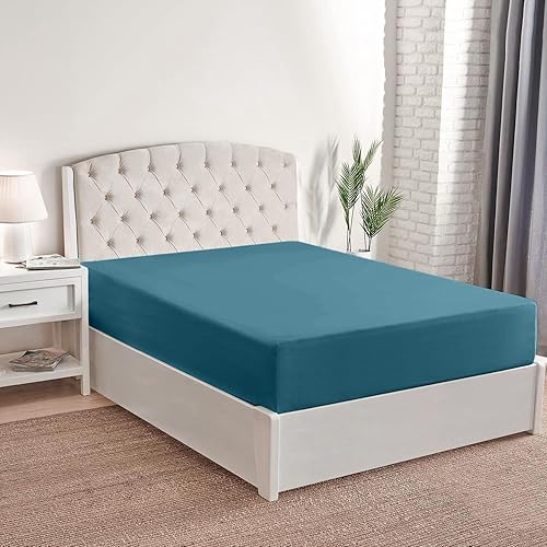 Miniatura 3 de Mellanni Sábana bajera tamaño matrimonial, sábanas suaves y refrescantes con bolsillo profundo de hasta 16 pulgadas, elástico en todo el contorno,