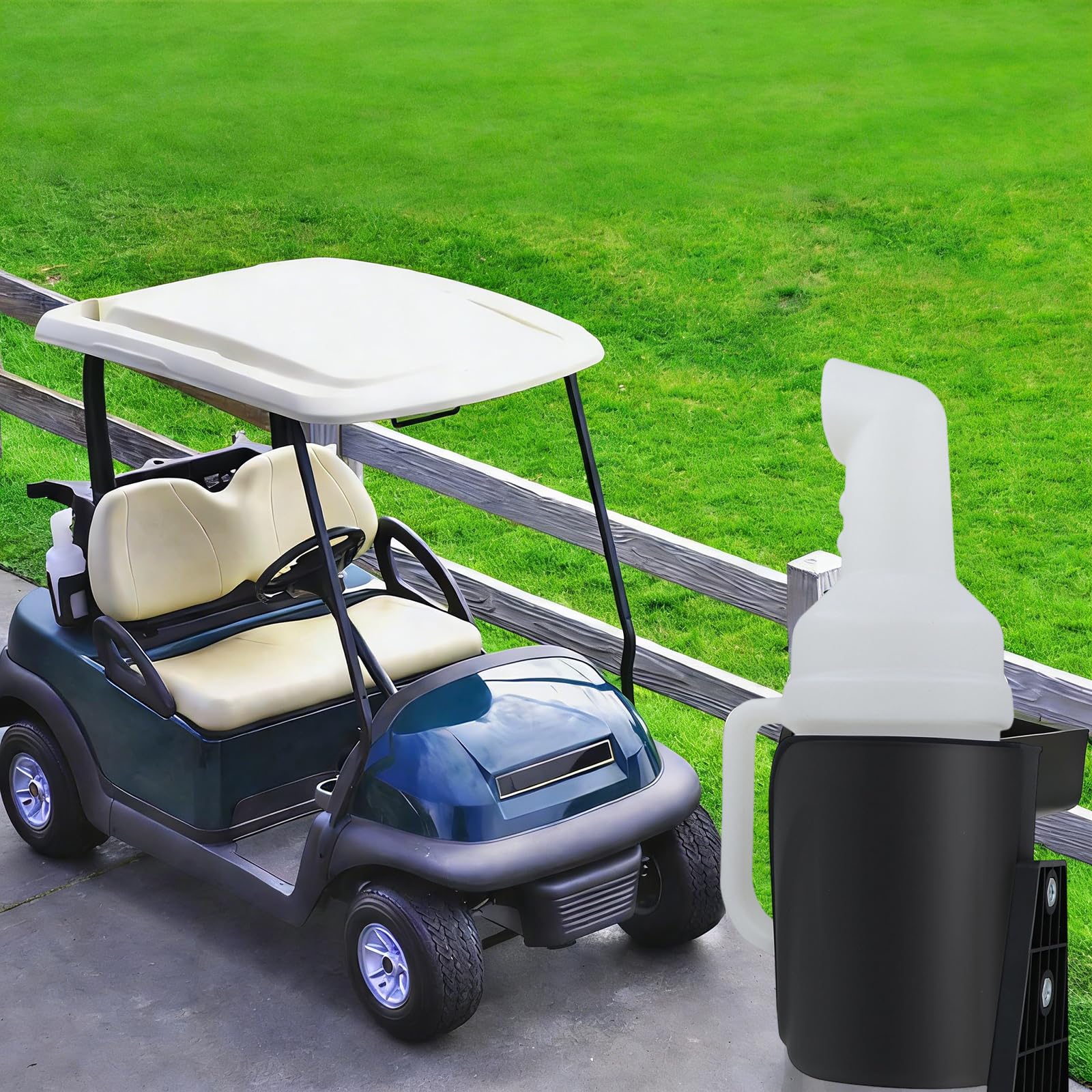Golfwagen Zubehörset mit hoher Kapazität, Sandflaschen Griffbasis Hardware für schnelle Installation, reduzierte Nachfüllhäufigkeit, Golfwagen Zubehörset mit hoher Kapazität