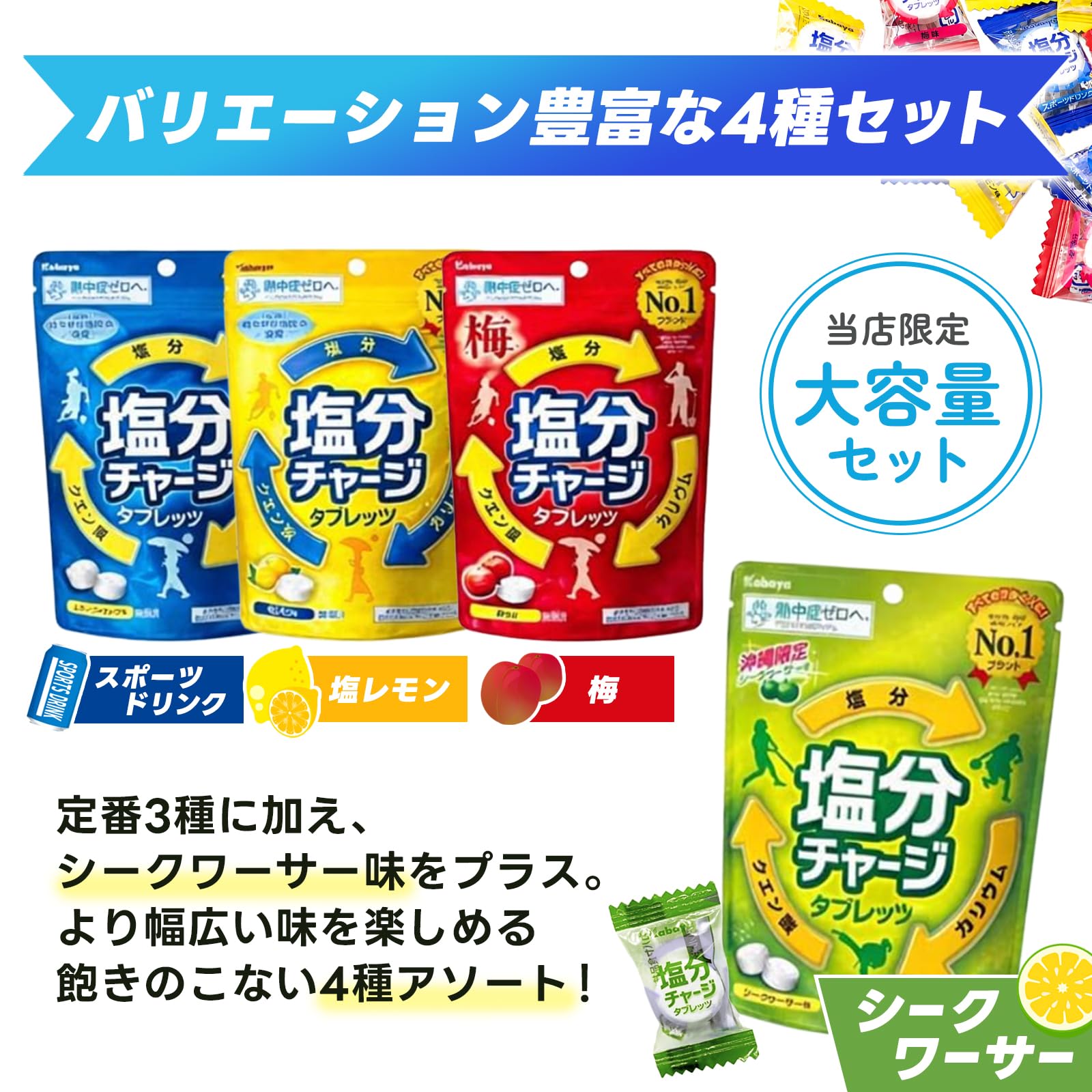 Amazon.co.jp: 【WEB限定】IKIIKI生活館 塩分チャージタブレッツ 大 