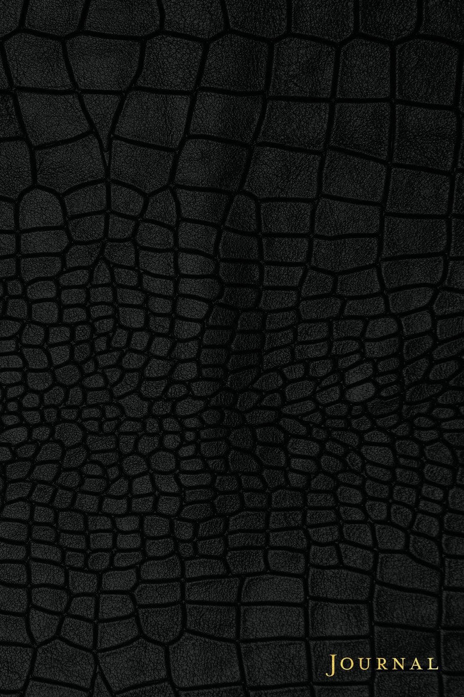 Journal: 120 Blank Lined Pages, 6x9 College Ruled Notebooks and Journals, Black Crocodile leather style paperback | Designer Journal, Diary, Notebook ... and Elegant Designer Notebooks and Journals)