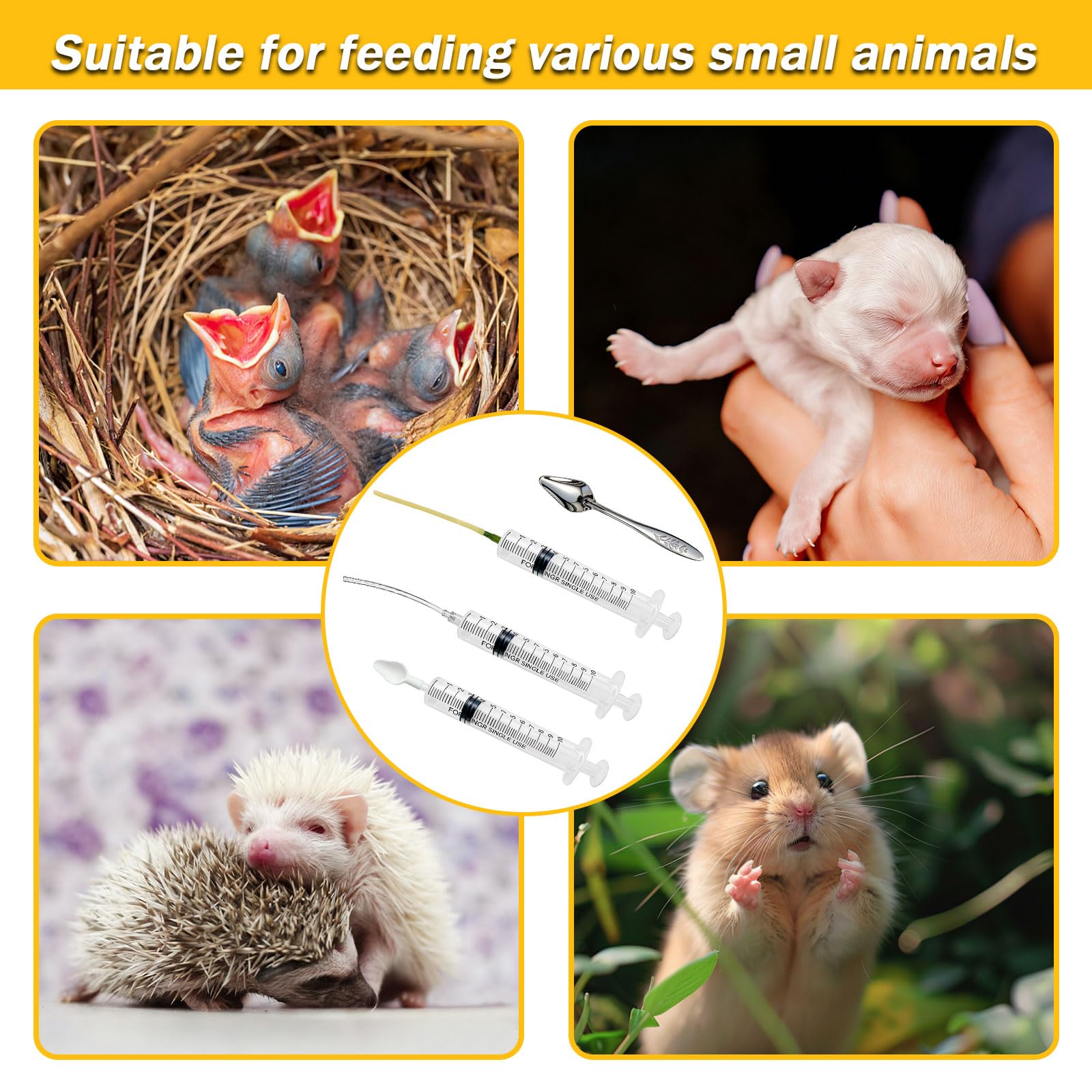 16 Pezzi Alimentatore Pappagalli, Siringhe 10 ml Trasparente Uccelli Alimentazione, Siringhe per Uccelli Giovani, per Rettili e Piccoli Animali Domestici per L'alimentazione Liquida