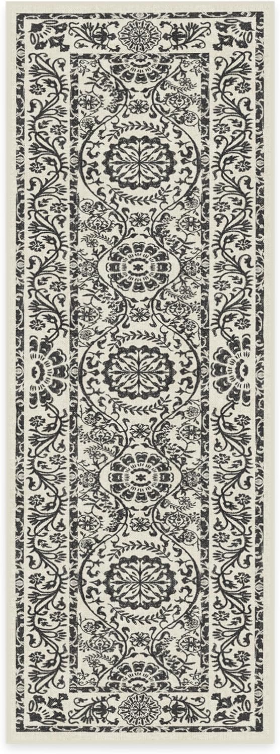 RUGGABLE Delphina Runner Rug Perfect Vintage Washable Rug