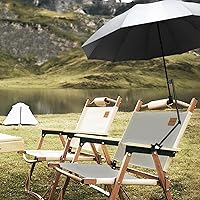 Vista 7 de Sombrilla de playa UPF 50+ con abrazadera universal ajustable