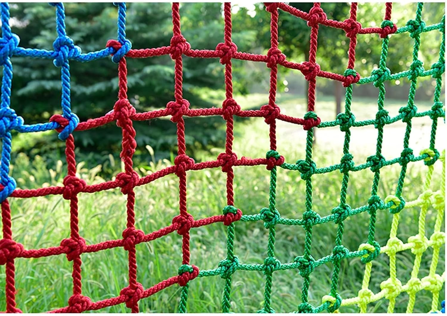 Kids Climbing Net for Outdoor Jungle Gym, Indoor Playset, Backyard Swing Set - Durable 6mm Rope, 1x2m (3.3x6.6ft) - Fun Climbing Activity for Students and Children