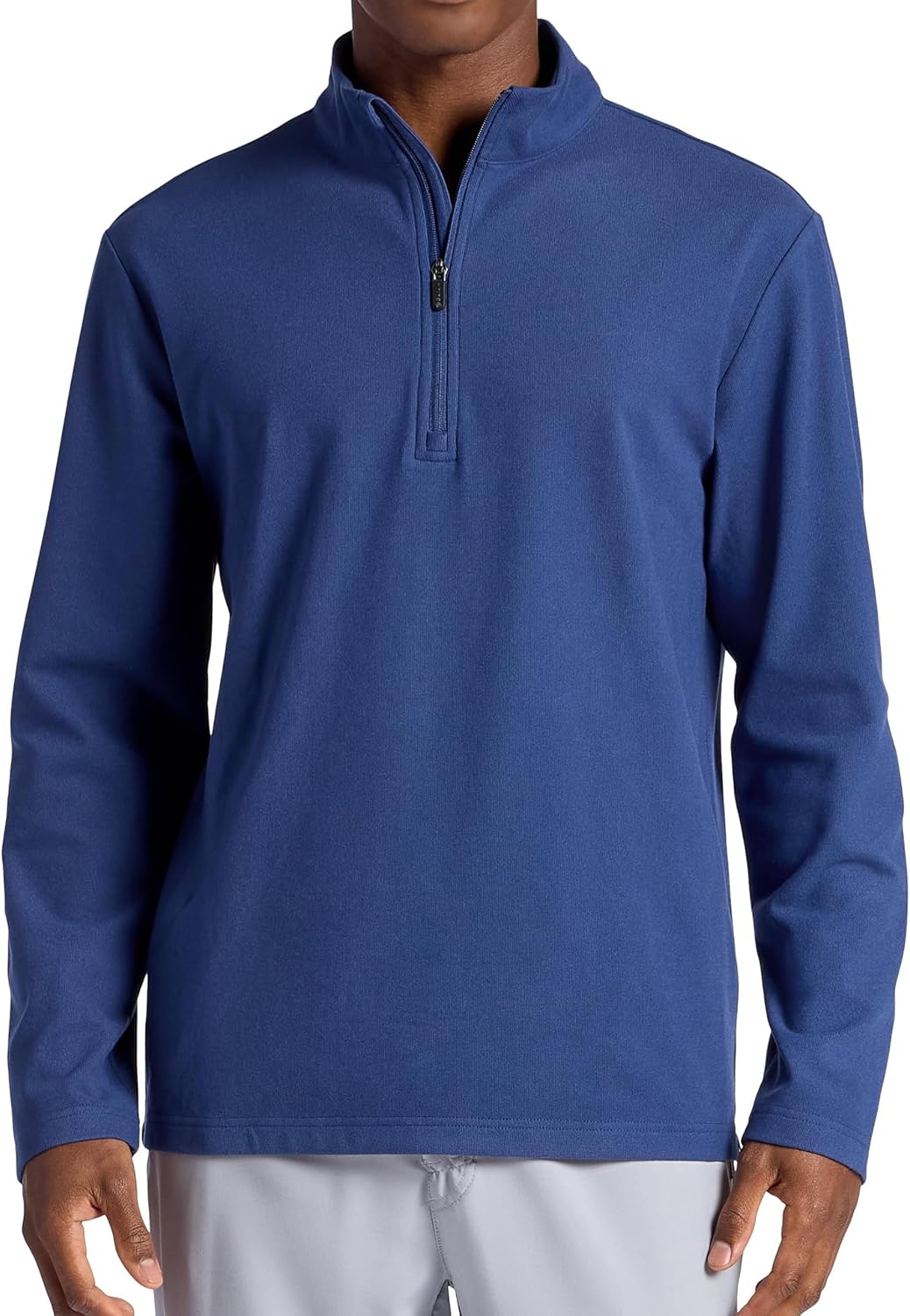 Gaiam Men's Reform Long Sleeve Quarter-zip, Standard Fit, Stretch Midweight Material