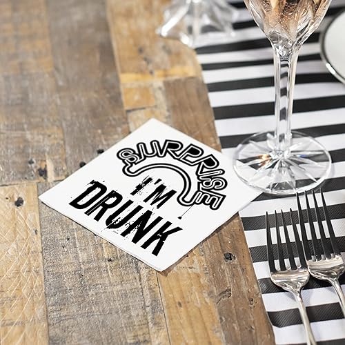 Miniatura 30 de Twisted Wares - Divertidas servilletas de cóctel - Perfectas para cualquier celebración de 5 x 5 pulgadas (paquete de 20) (por favor, mezclar) POR