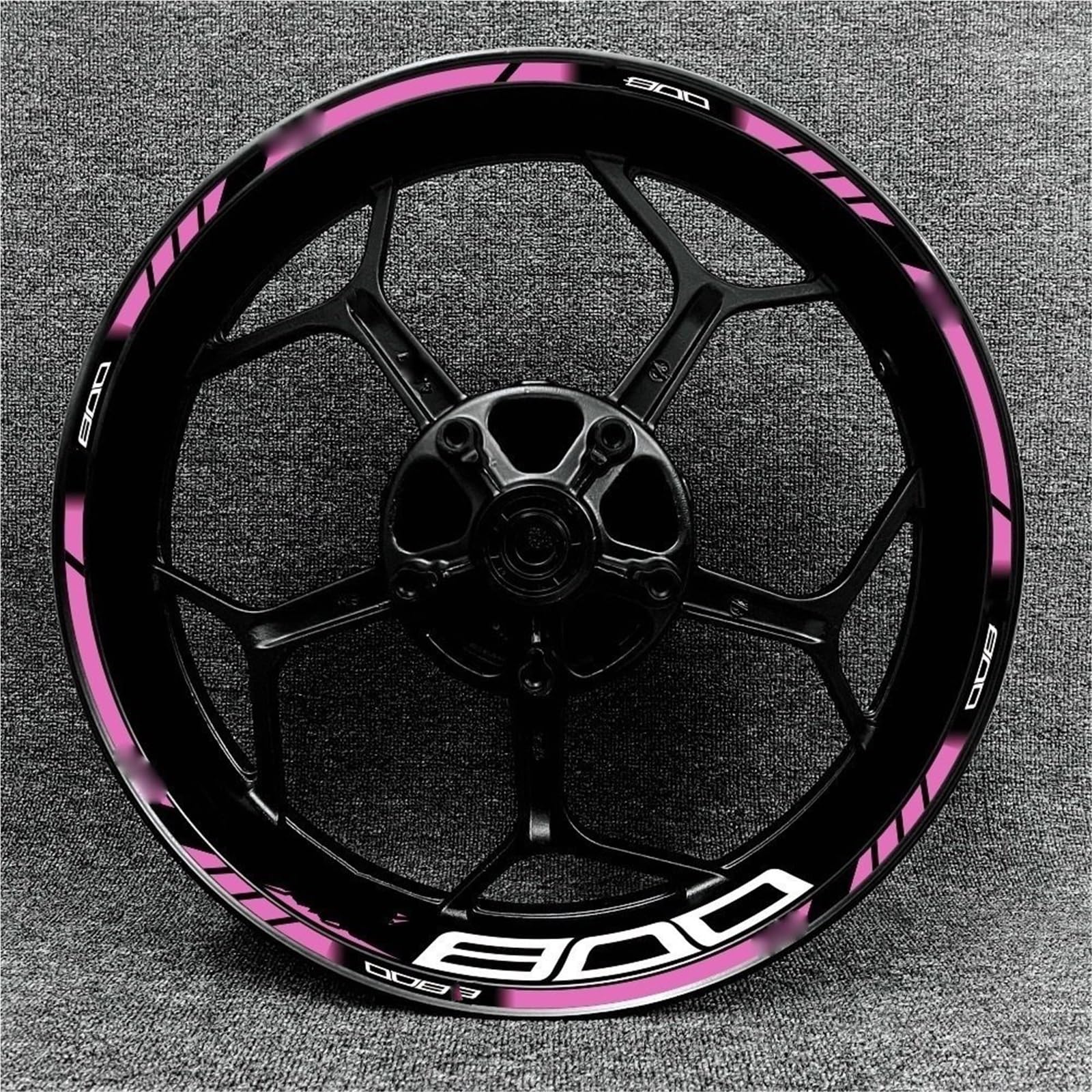 Motorcycle Racing Equipment Accessories Wheel Tire Rim Decoration Adhesive Reflective Decal Sticker for Kawasaki Z800 Decorative(Color21)