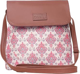 ZOUK Printed Women's Hand Crafted Vegan Leather Flap Sling Bag