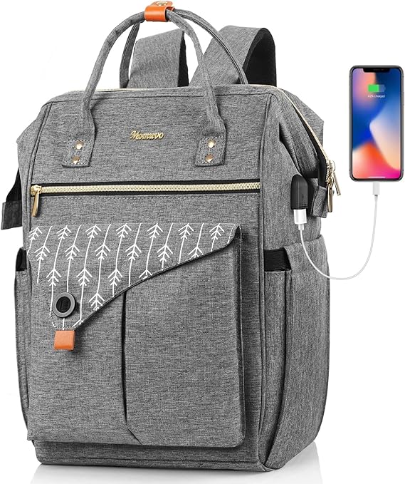 Amazon Co Jp 旅行用バックパック レディース 15 6 17インチ ノートパソコン用バックパック スクールバックパック カレッジ ブックバッグ デイパック 先生 仕事 旅行に パソコン 周辺機器
