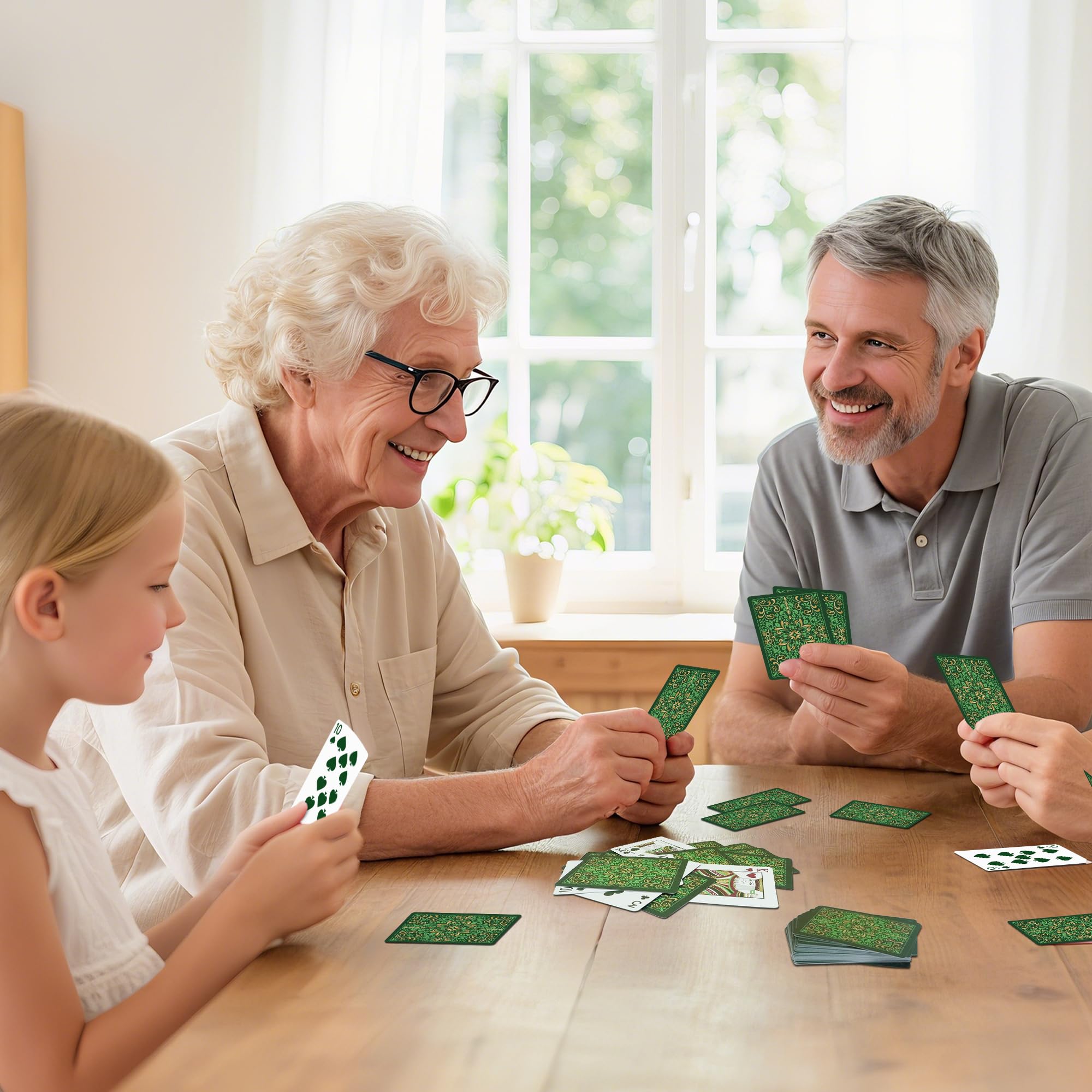 Playing Cards 6 Pack, Decks of Cards, Poker Size Standard Index Deck in 6 Unique Colors, Playing Cards Bulk for Family Game Night, Blackjack, Pinochle, Canasta, Party Supplies Travel Card Games (6)