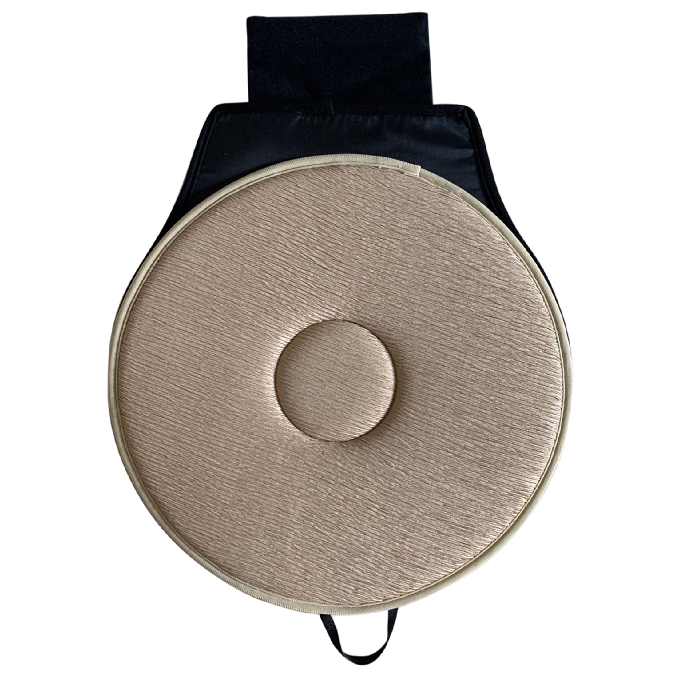 Striegro Swivel Seat for Car - Smooth Rotation Seat Cushion Swivel Cushion for Elderly Pregnant Woman Office, Beige.