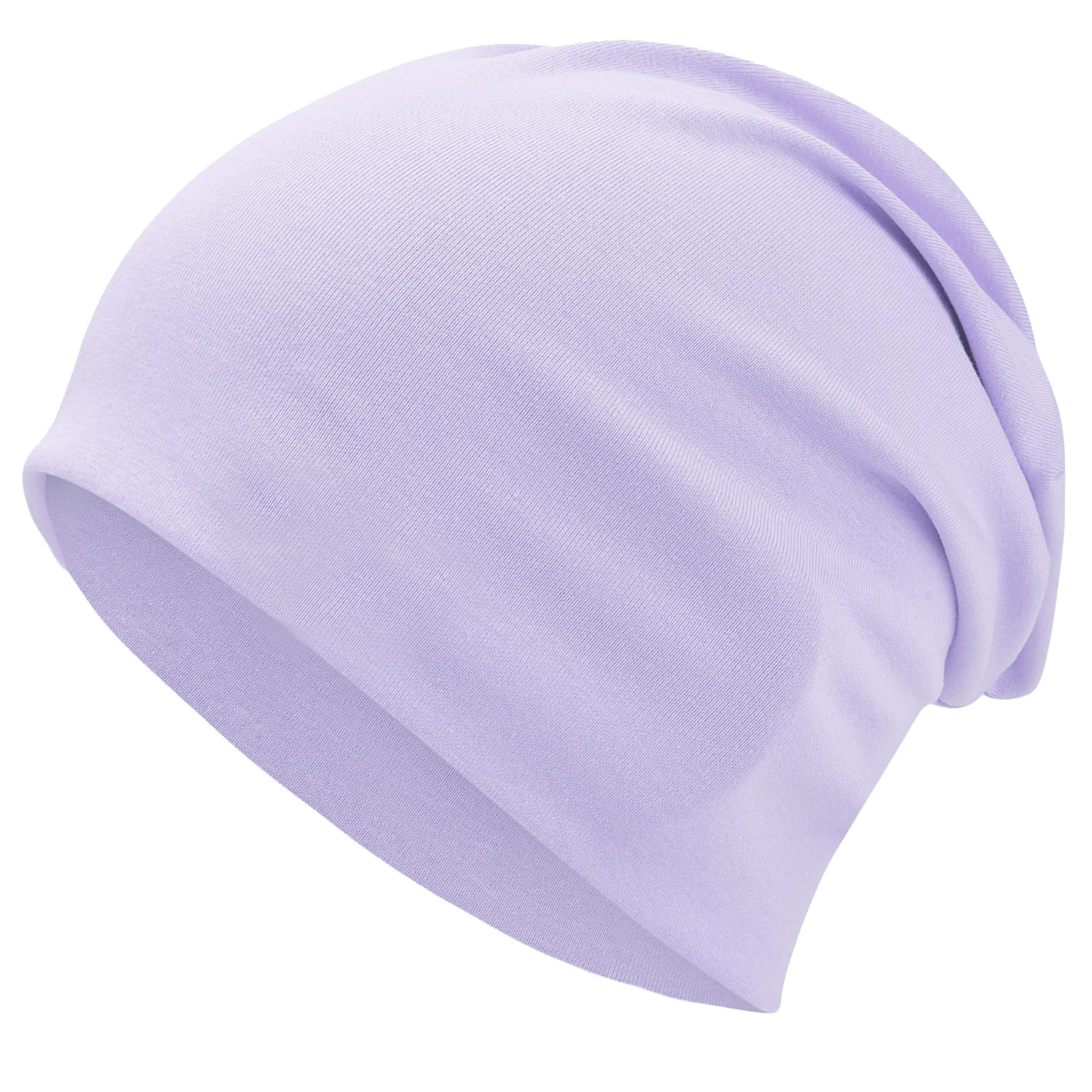 ROYBENS 100% Cotton T-Shirt Beanie for Women Men Slouchy Beanies Soft Hipster Daily Hat Lightweight Skull Cap — view 18
