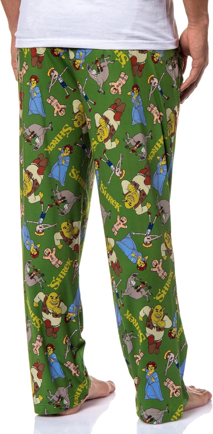 INTIMO DreamWorks Shrek Men's Fiona Donkey Tossed Characters Sleep Pajama Pants - Image 4