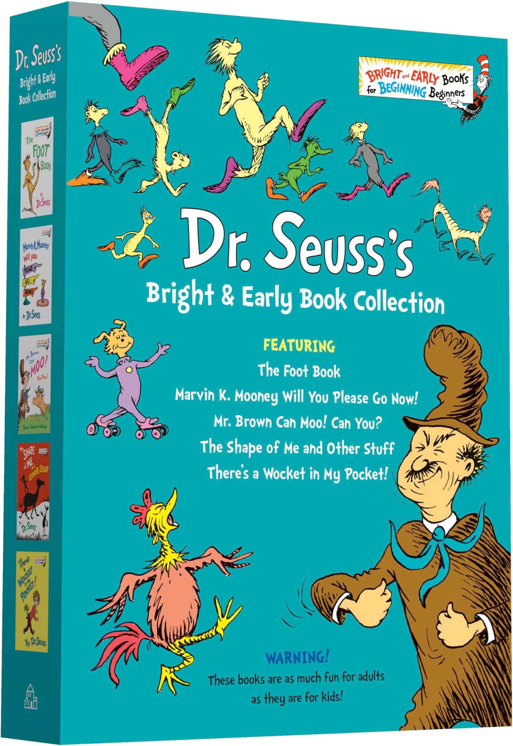 Dr. Seuss Bright & Early Book Boxed Set Collection: The Foot Book; Marvin K. Mooney Will You Please Go Now!; Mr. Brown Can Moo! Can You?, The Shape of ... Other Stuff; There's a Wocket in My Pocket!