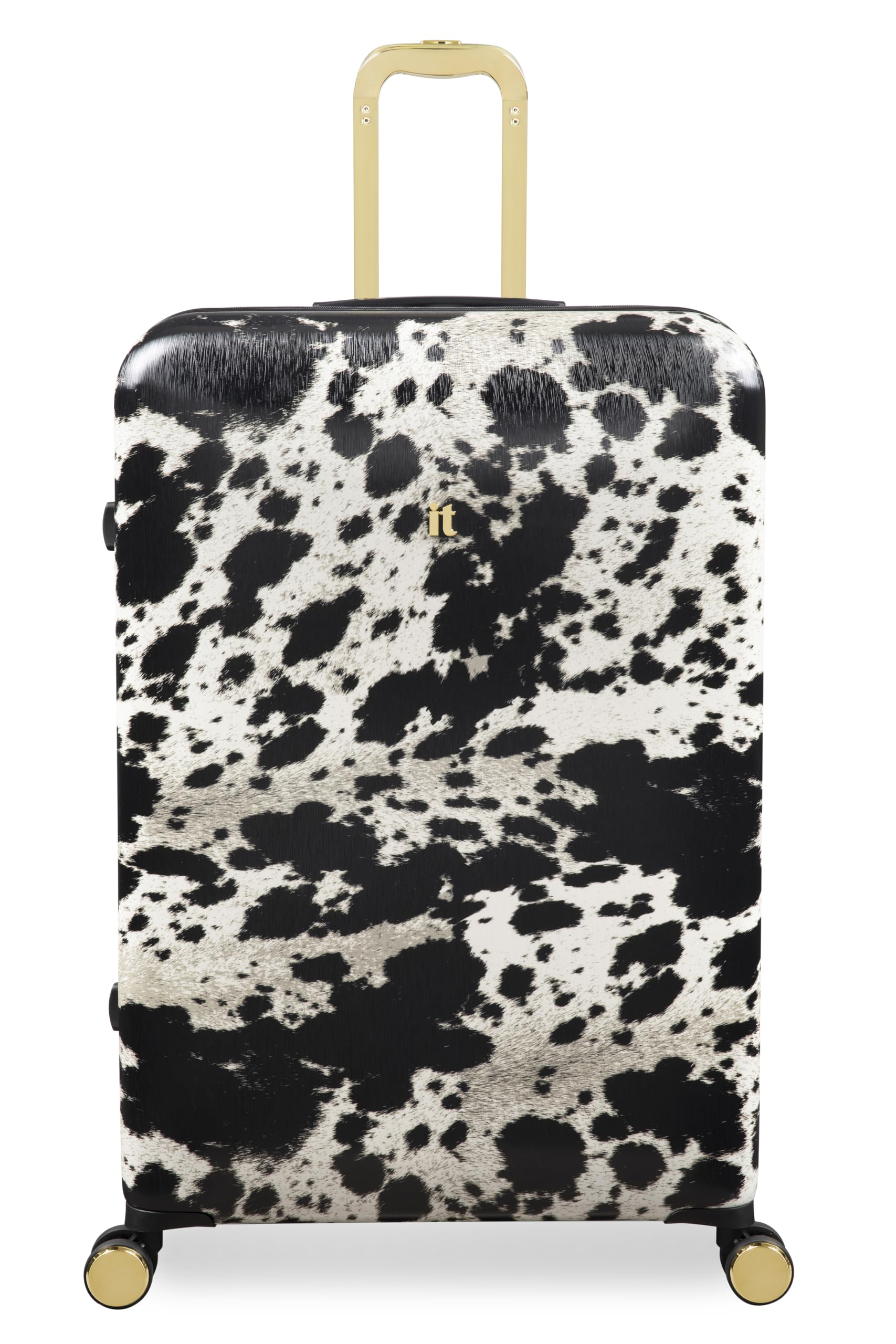 Sheen Hard Luggage Textured Cow-Cabin luggage-28 inches-Large-Expandable-Fashion Luggage-Hardsided-PC-with TSA Lock 8 Wheel Trolley Bag-image-2