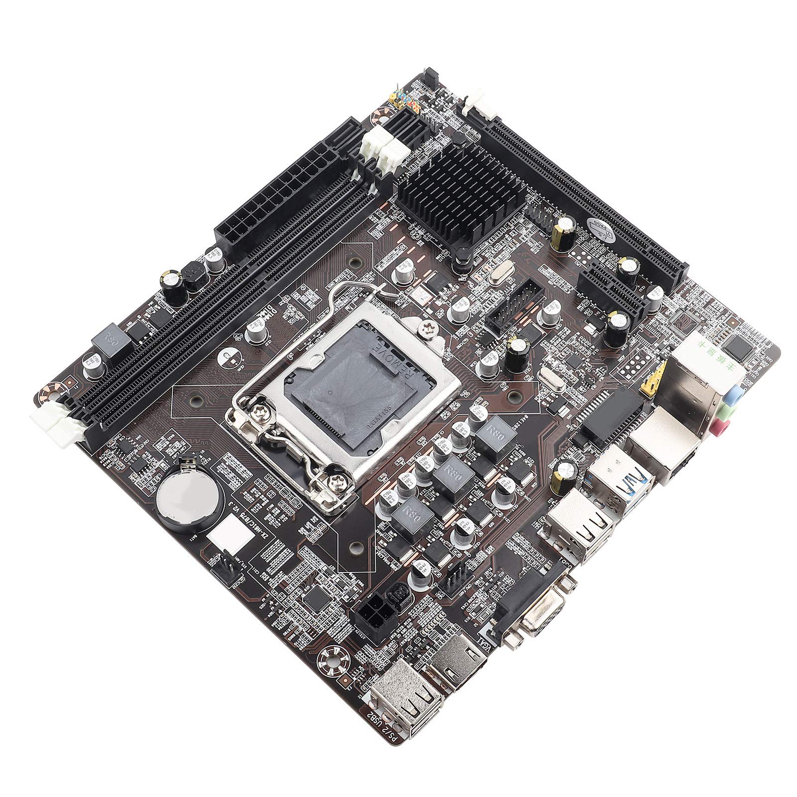 Scheda Madre B75 LGA 1155, Mainboard Desktop Compatta DDR3 USB 3.0 con LAN Integrata Supporto SSD per Ufficio Casa 19 x 17 cm 1 Pezzo